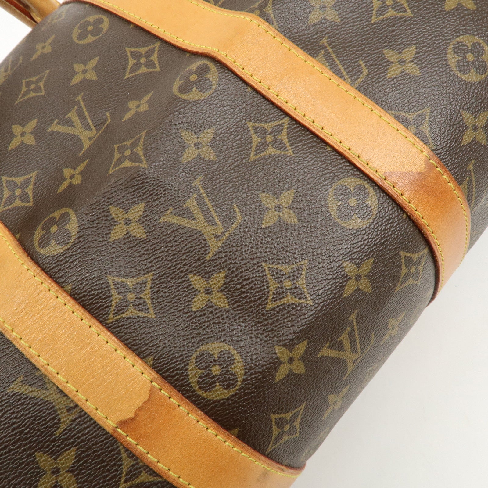 Louis Vuitton Monogram Keep All Bandouliere 55 Bag Brown M41414 Used