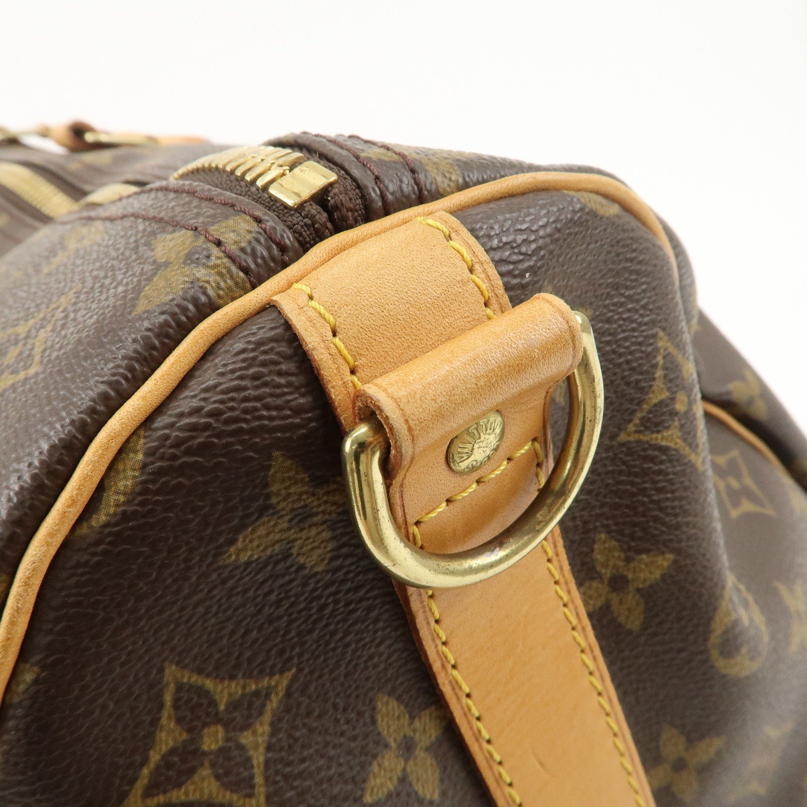 Louis Vuitton Monogram Keep All Bandouliere 60 Bag Brown M41412 Used