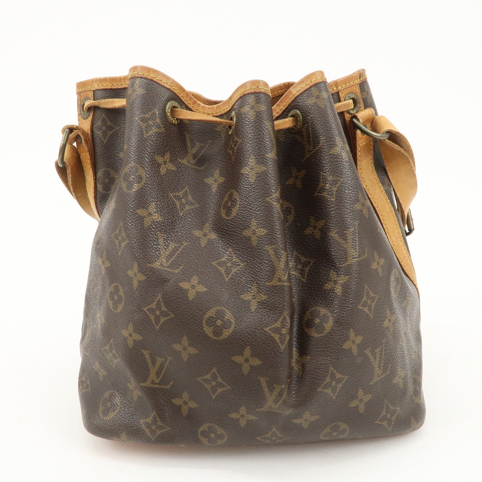 Louis Vuitton Monogram Petit Noe Shoulder Bag Brown M42226 Used