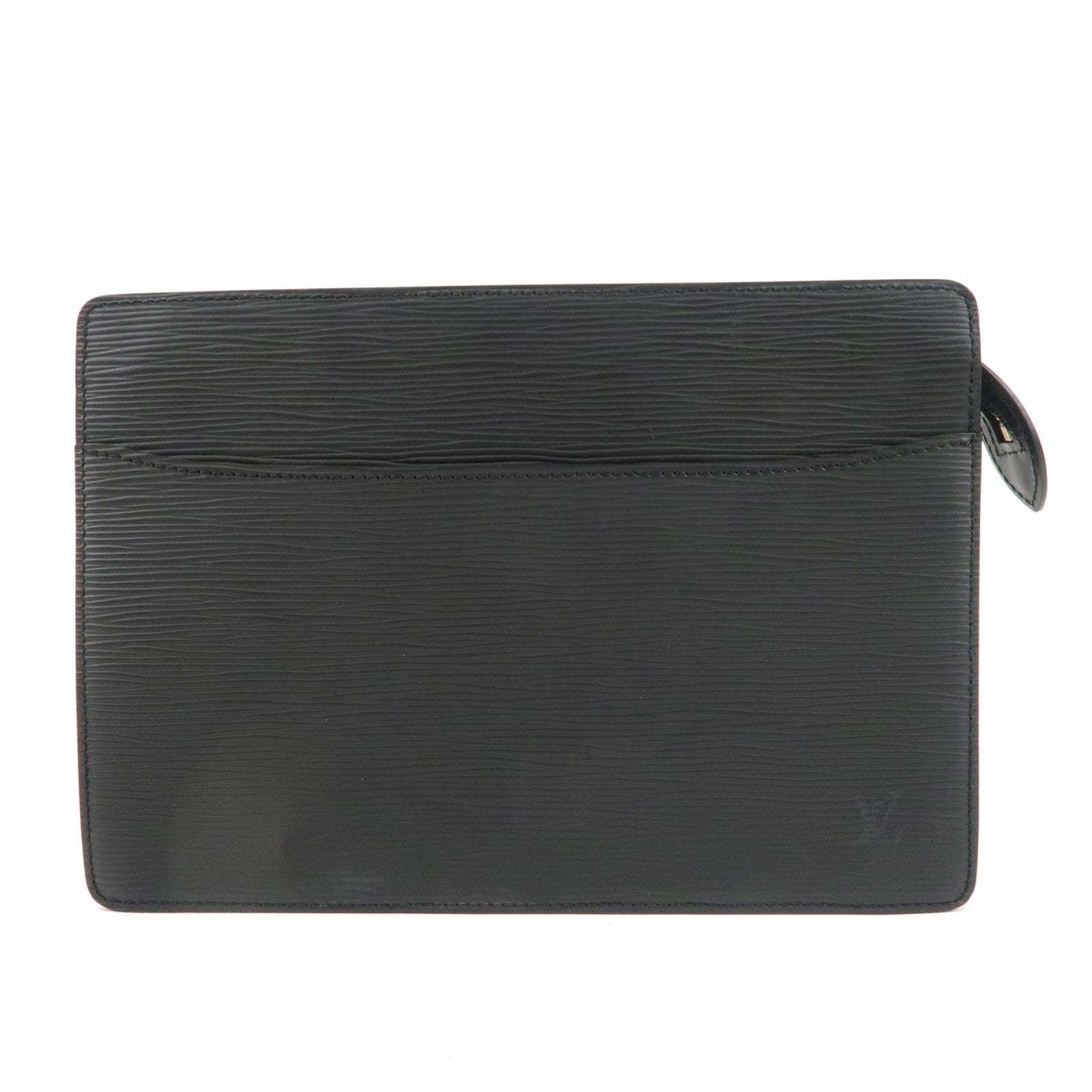 Louis Vuitton Epi Pochette Homme Clutch Bag Noir Black M52522