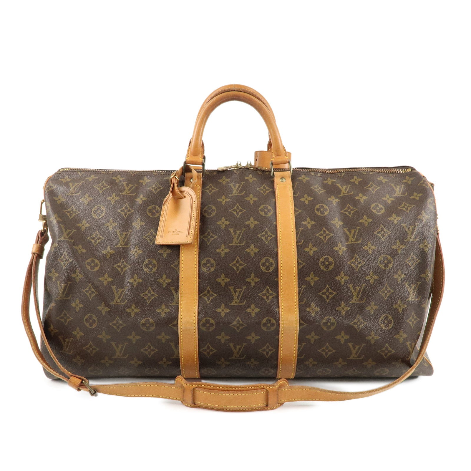 Louis-Vuitton-Monogram-Keep-All-Bandouliere-55-Boston-Bag-M41414