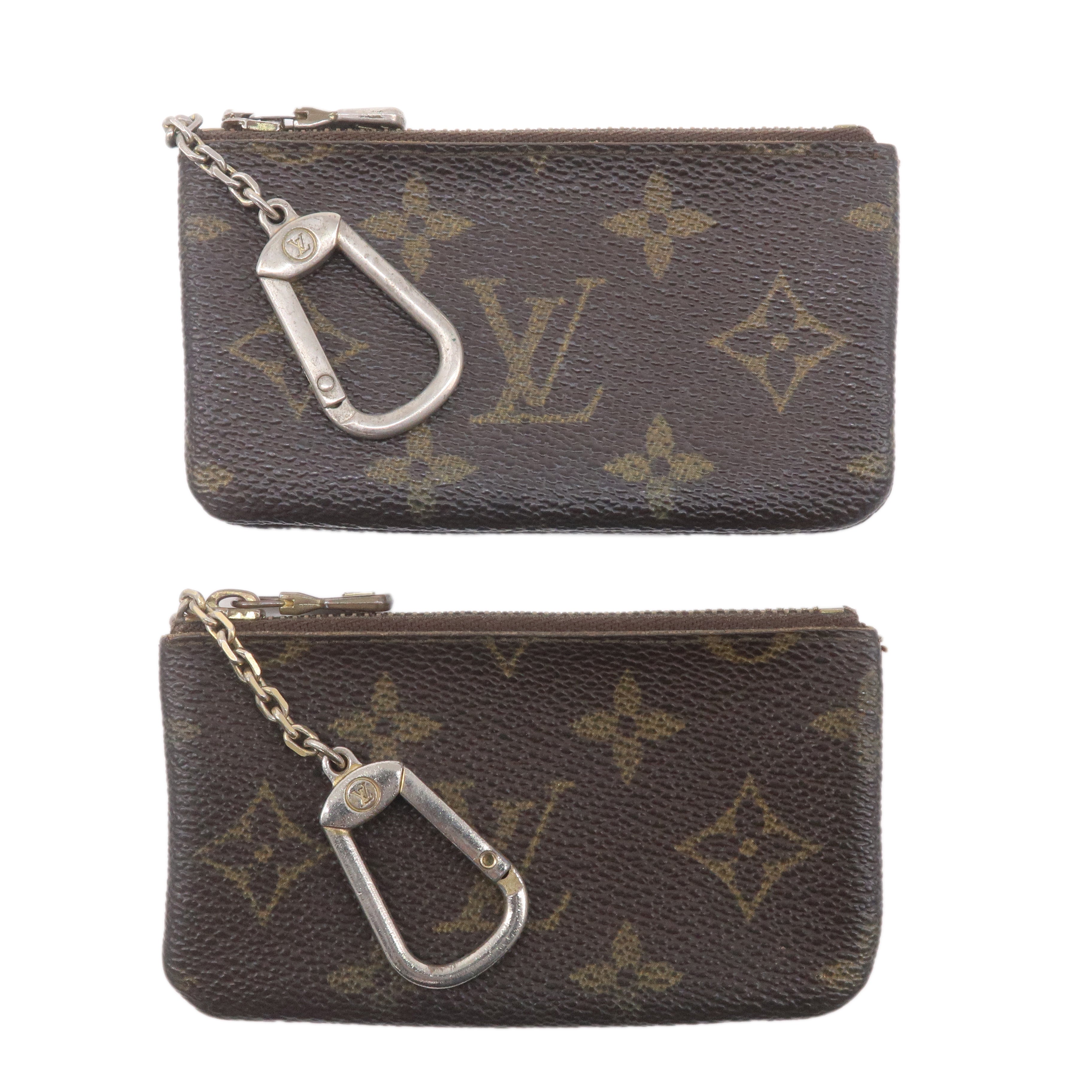 Louis Vuitton Monogram Set of 2 Pochette Cles Coin Case M62650