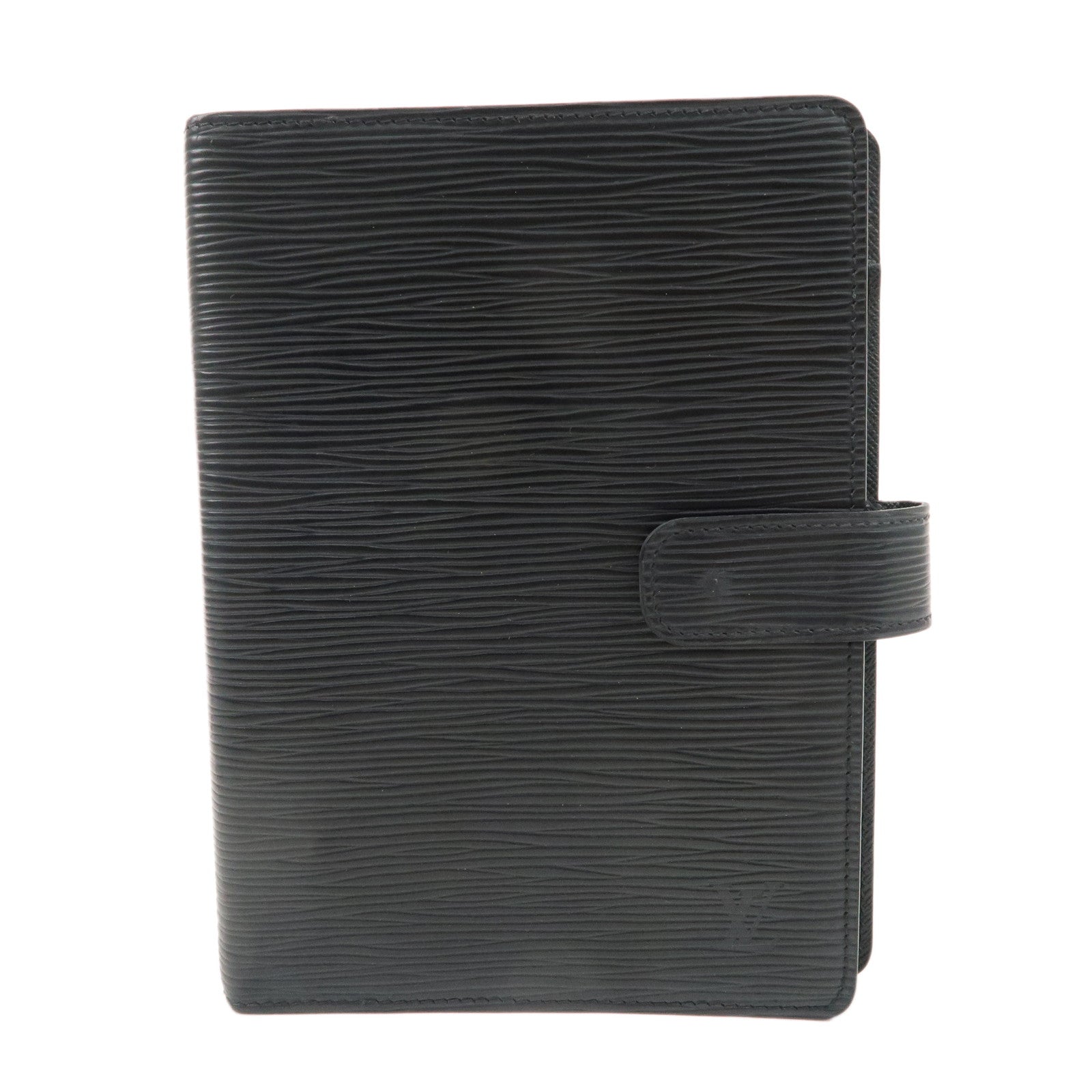 Louis Vuitton Epi Agenda MM Planner Cover Noir Black R20202