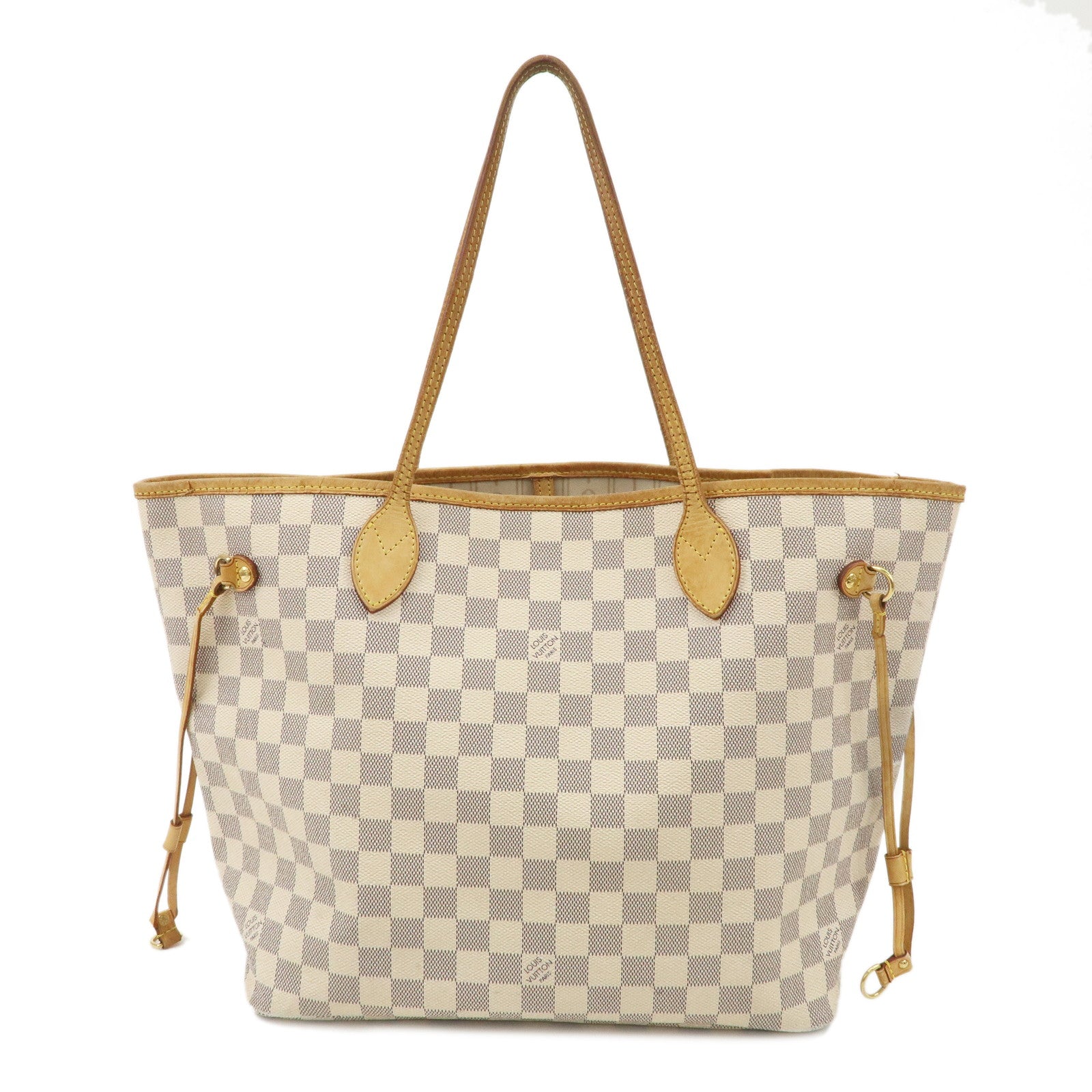 Louis Vuitton Damier Azur Neverfull MM Tote Bag N51107