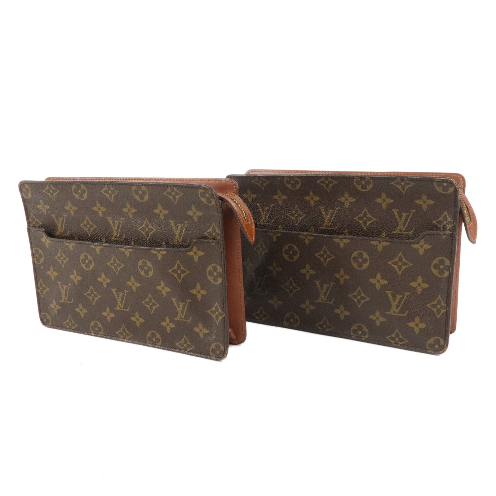 Louis-Vuitton-Set-of-2-Monogram-Pochette-Homme-Clutch-Bag-M51795