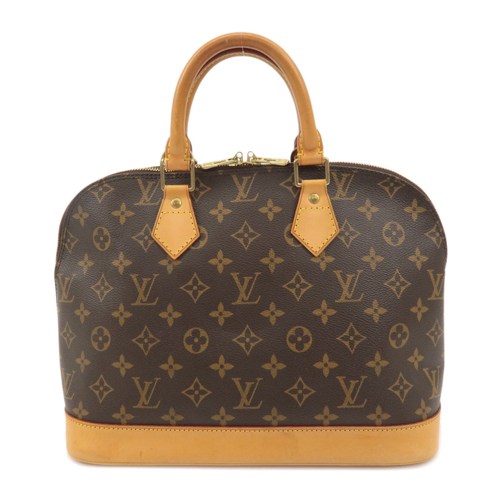 Louis Vuitton Monogram Alma Hand Bag Brown M51130