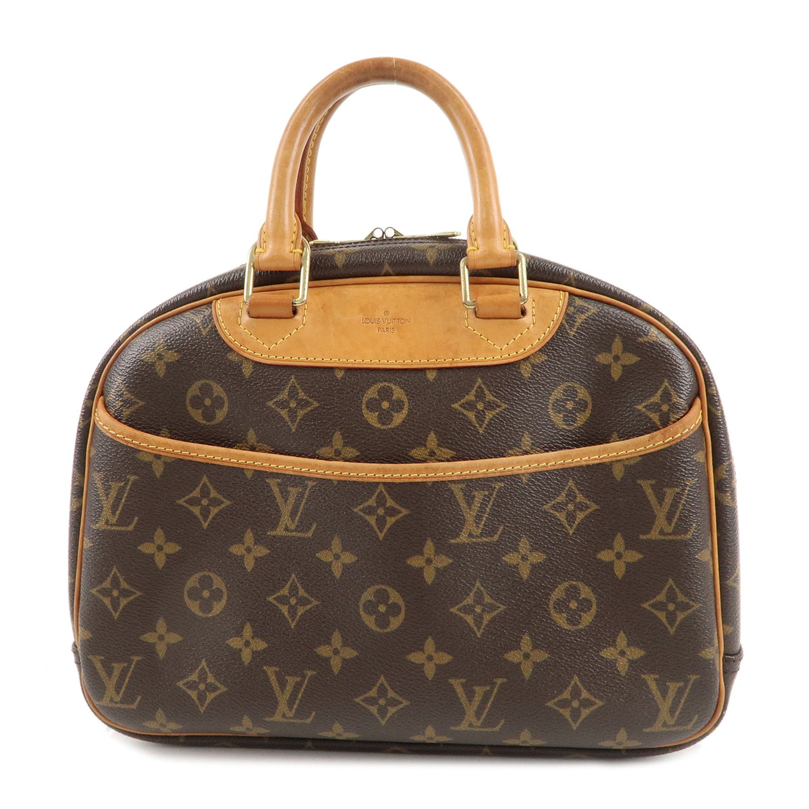 Louis Vuitton Monogram Trouville Hand Bag Brown M42228