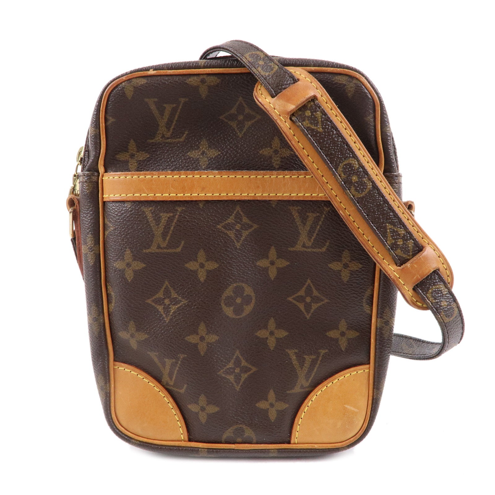 Louis-Vuitton-Monogram-Danube-Shoulder-Bag-Brown-M45266