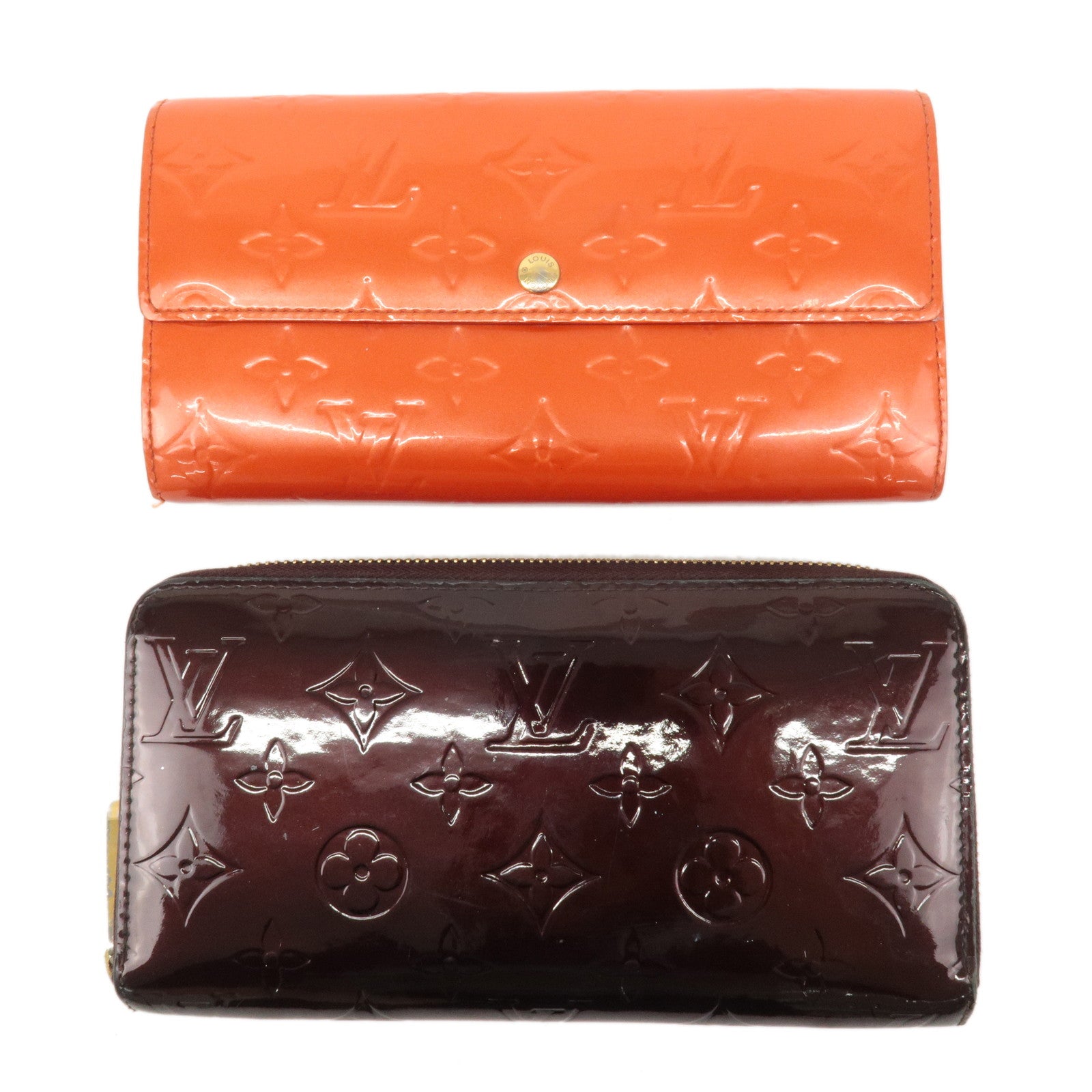 Louis-Vuitton-Monogram-Vernis-Set-of-2-Long-Wallet-M93522-M91739