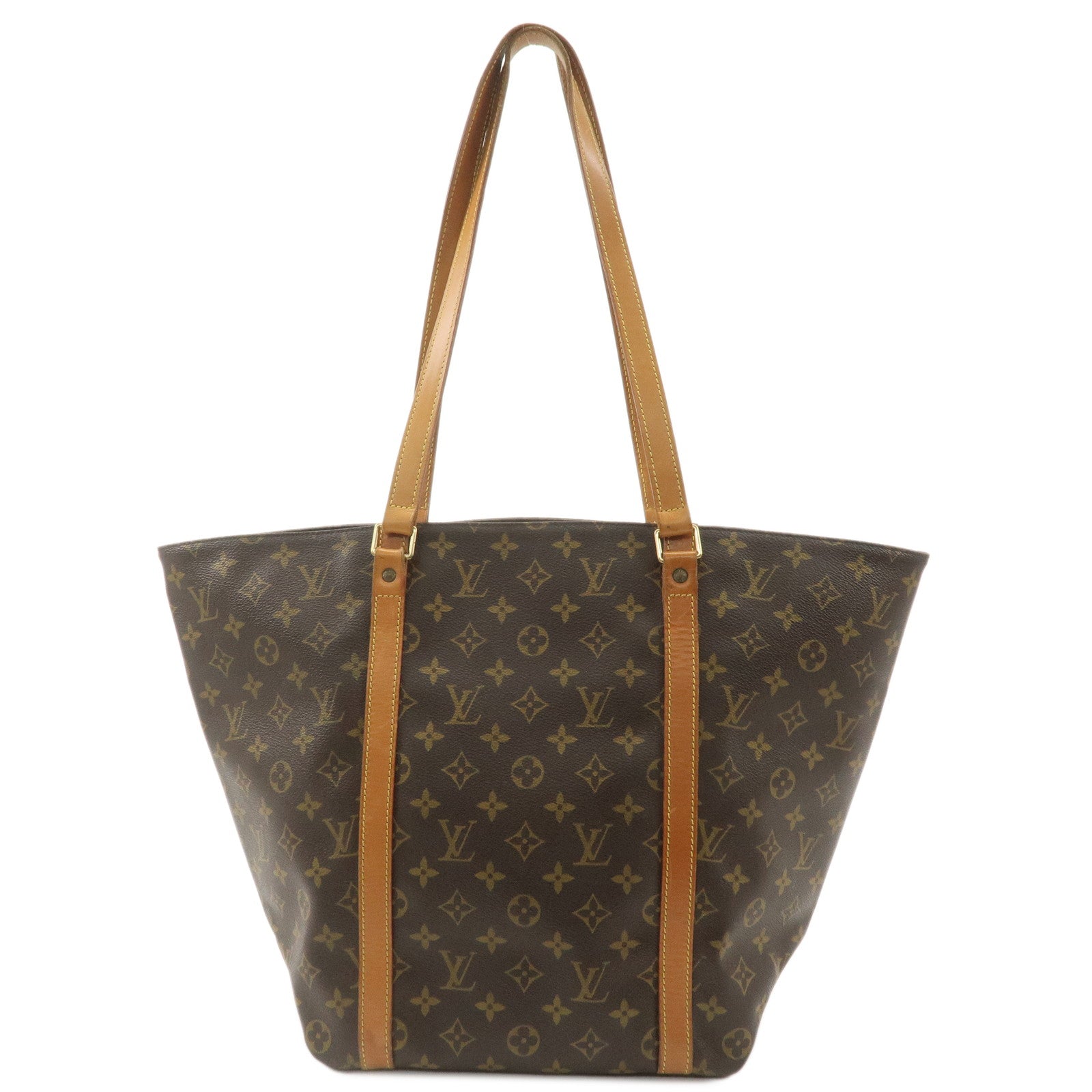 Louis-Vuitton-Monogram-Sac-Shopping-Shoulder-Bag-Brown-M51108