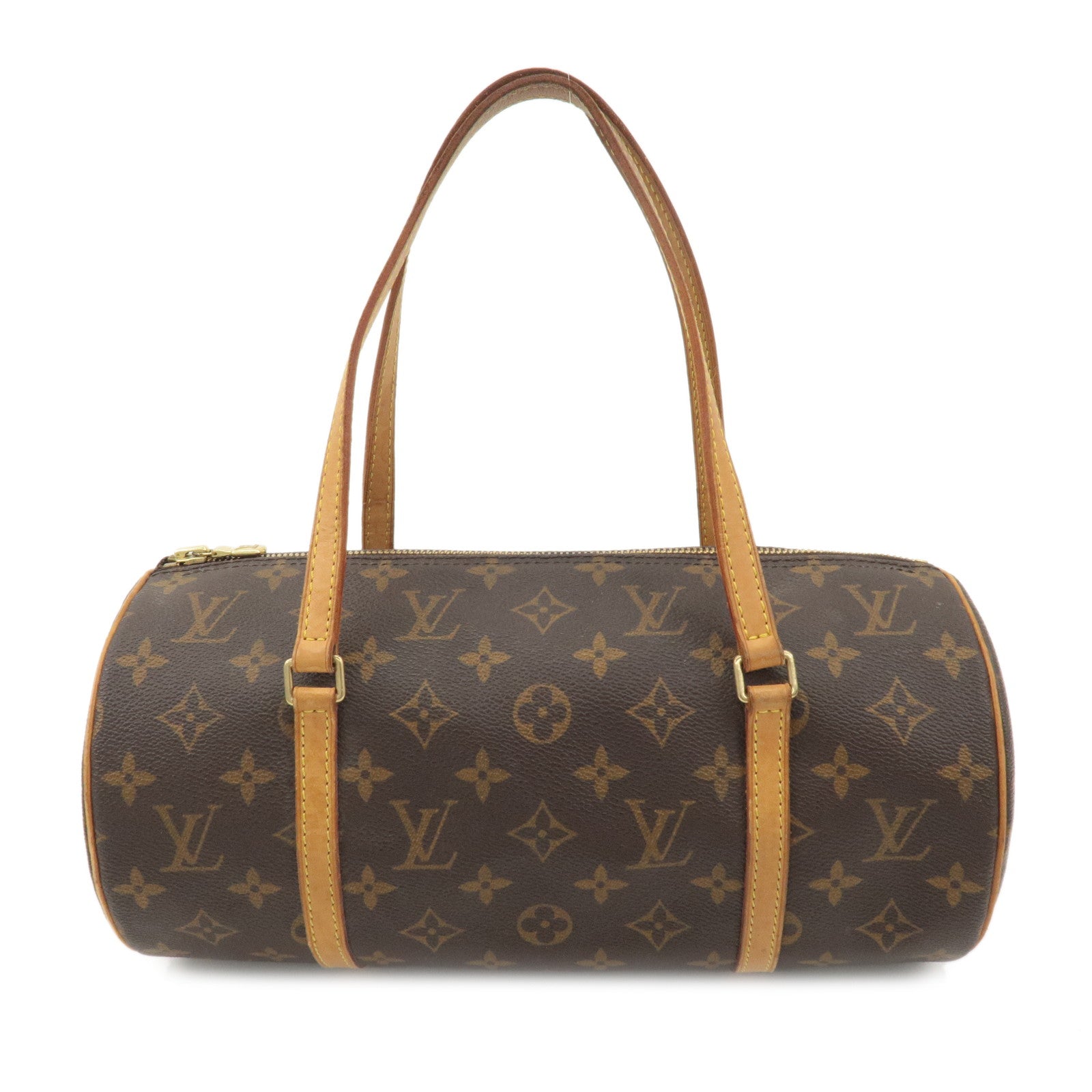 Louis Vuitton Monogram Papillon 30 Hand Bag New Style Brown M51385