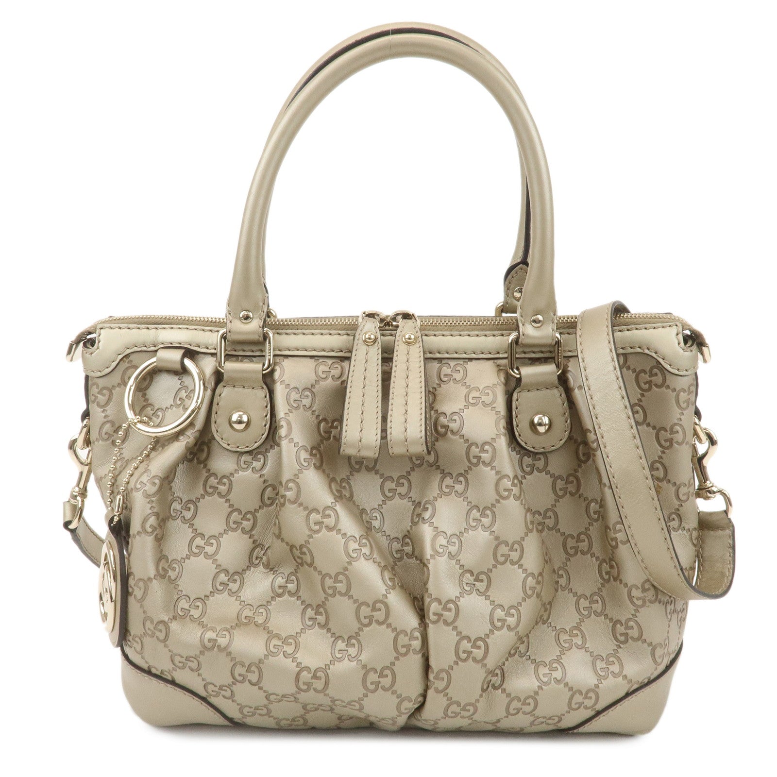 GUCCI-Sukey-Guccissima-Leather-2Way-Shoulder-Bag-Gold-247902