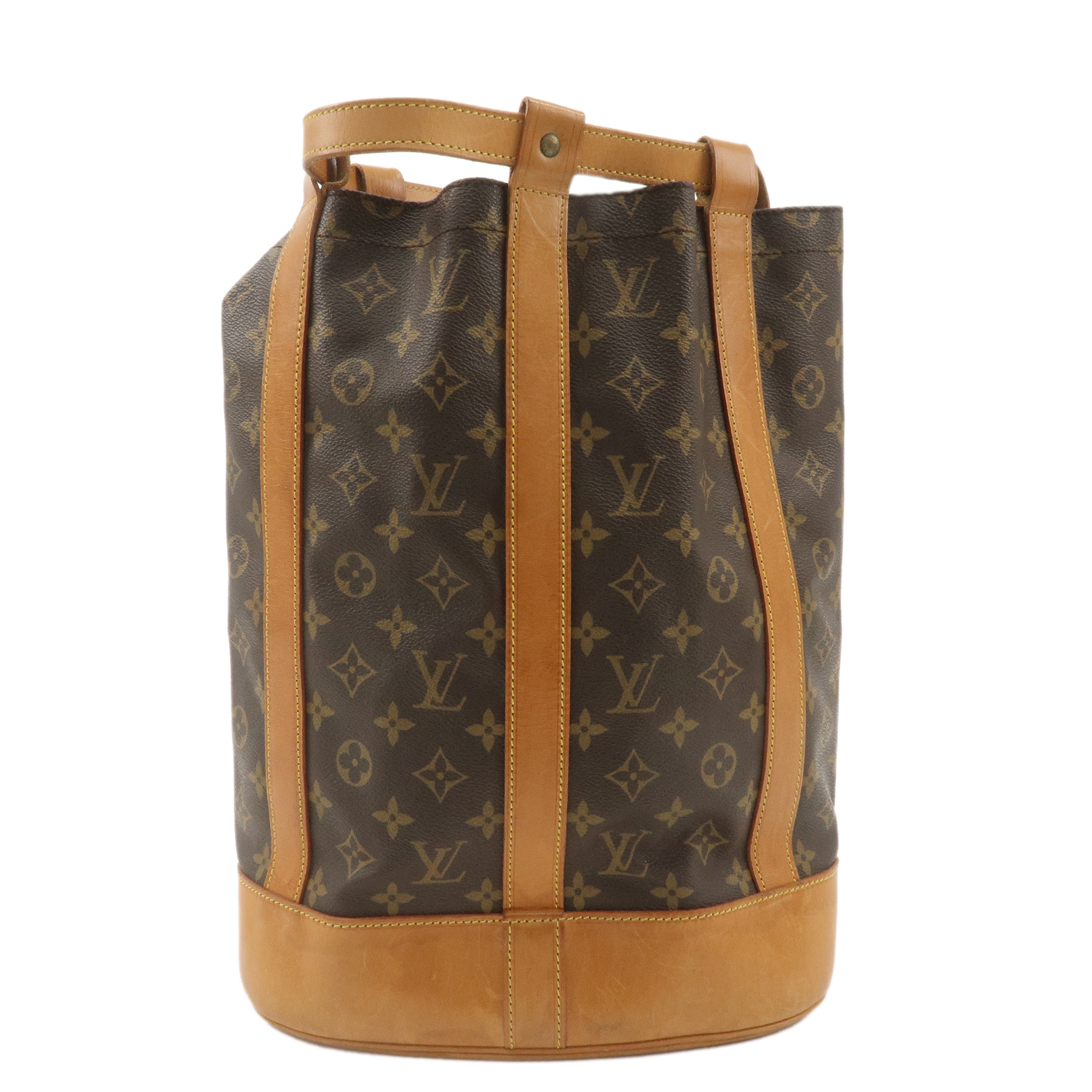 Louis Vuitton Monogram Randonnee PM Laundry Bag Brown M42243