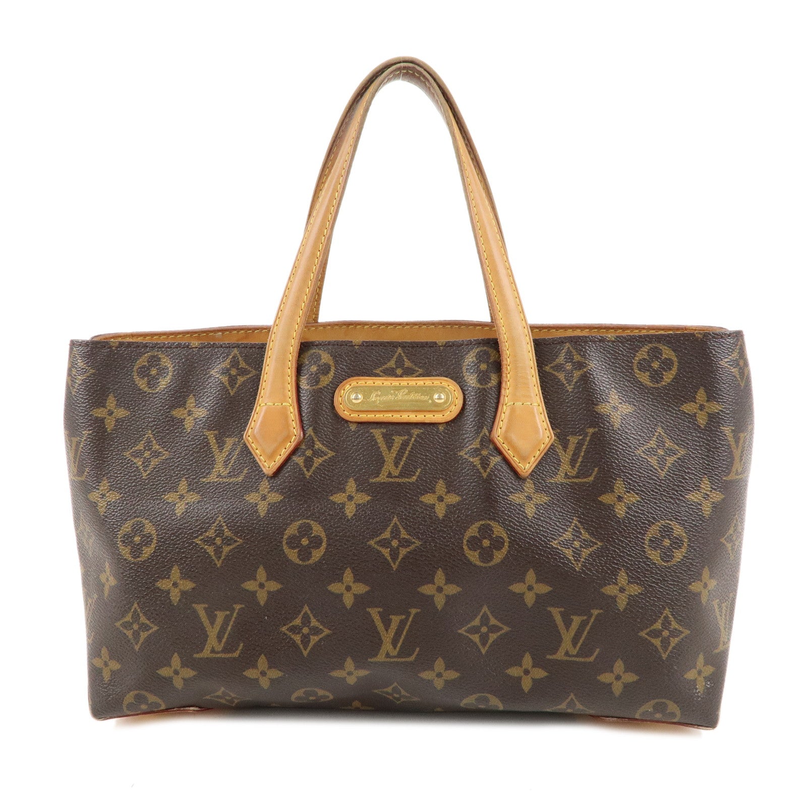 Louis-Vuitton-Monogram-Wilshire-PM-Hand-Bag-Tote-Bag-M45643