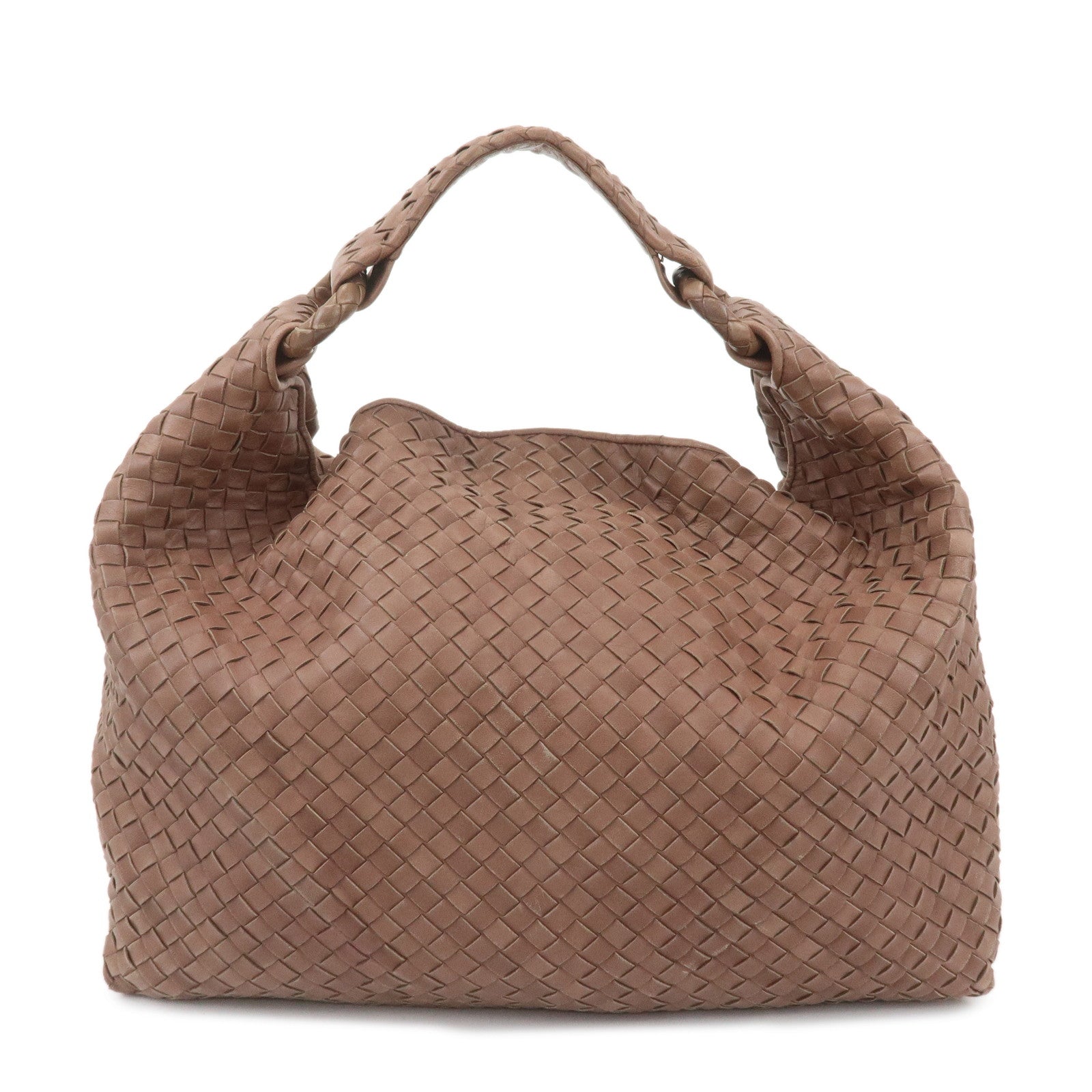 BOTTEGA-VENETA-Hobo-Intrecciato-Leather-Shoulder-Bag-Brown-72918