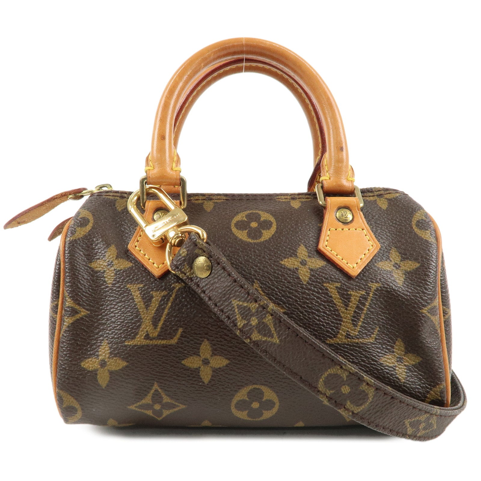 Louis Vuitton Monogram Mini Speedy 
Shoulder Strap M41534/J75010