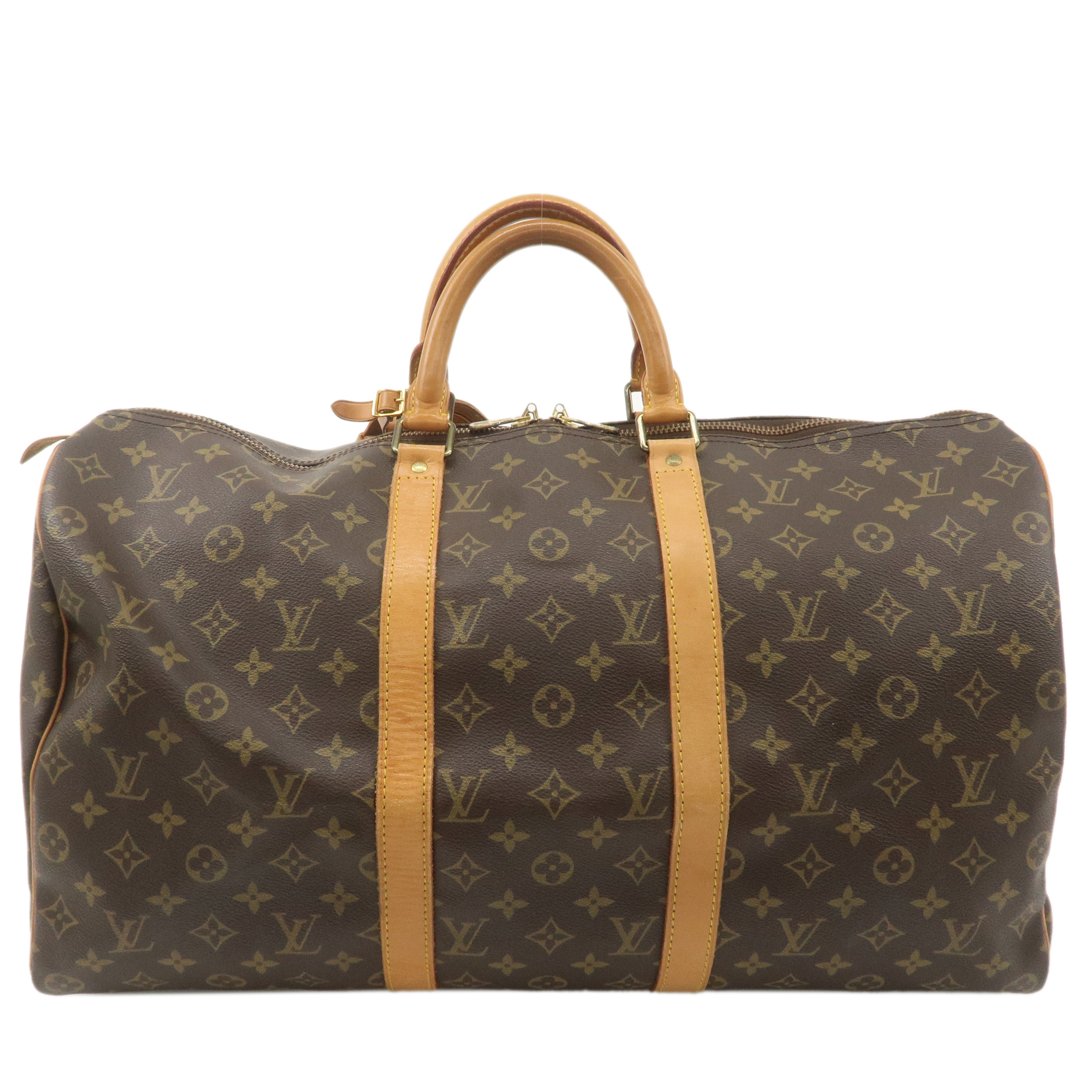 Louis Vuitton Monogram Keep All 50 Bag Brown M41426