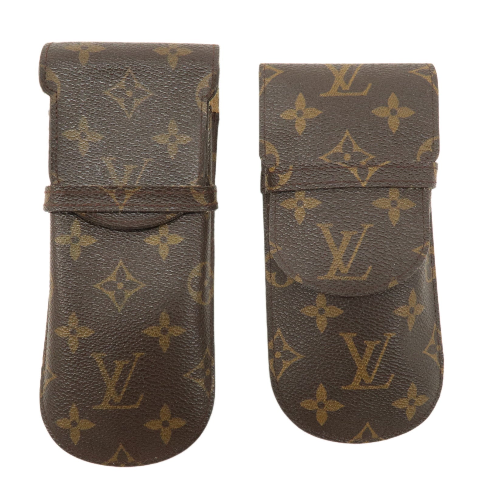 Louis-Vuitton-Monogram-Set-of-2-etui-a-lunettes-lavel-Glasses-Case