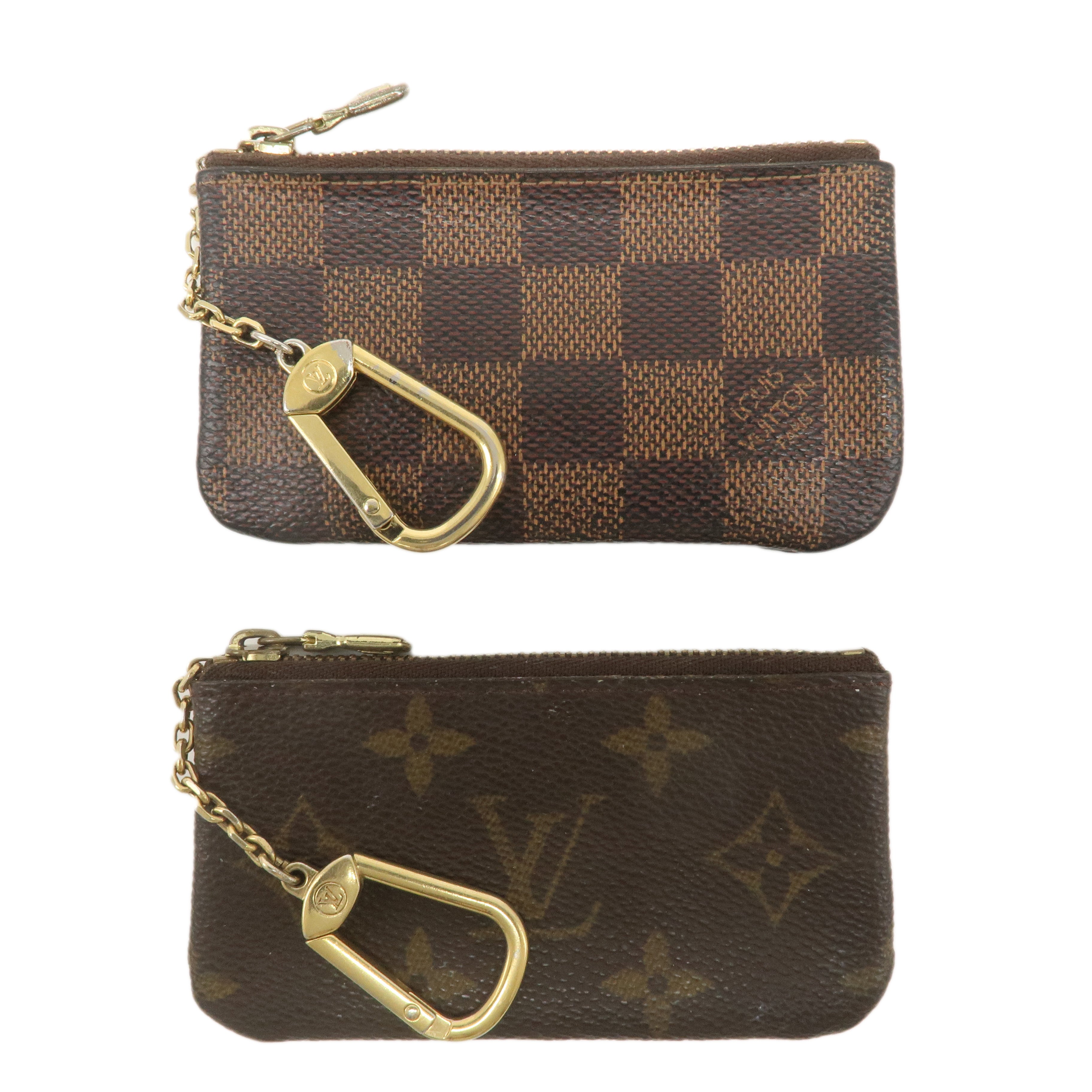 Louis Vuitton Monogram Damier Set of 2 Pochette Cles N62658 M62650