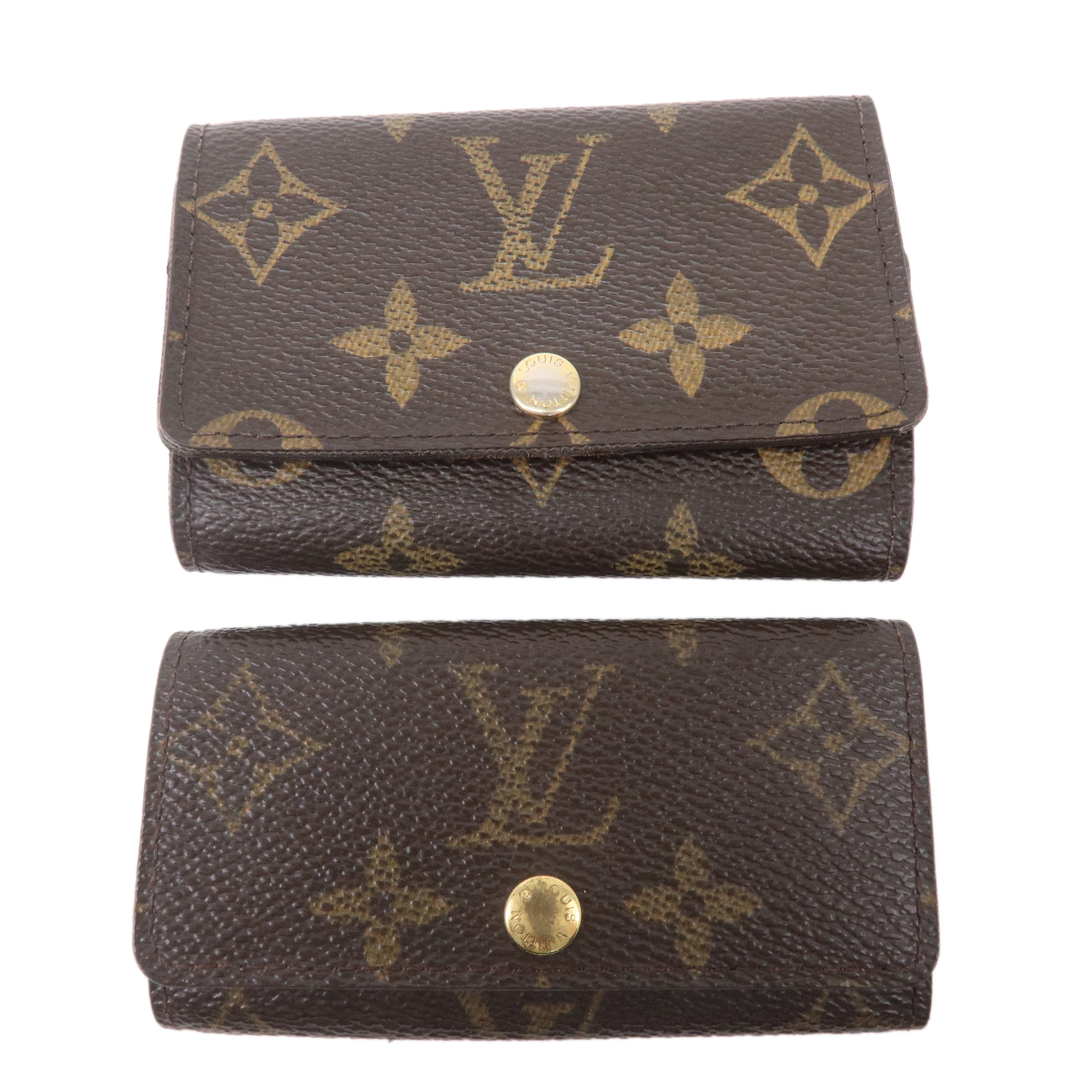 Louis-Vuitton-Monogram-Set-of-2-Multicles-Key-Case-M62631-M62630