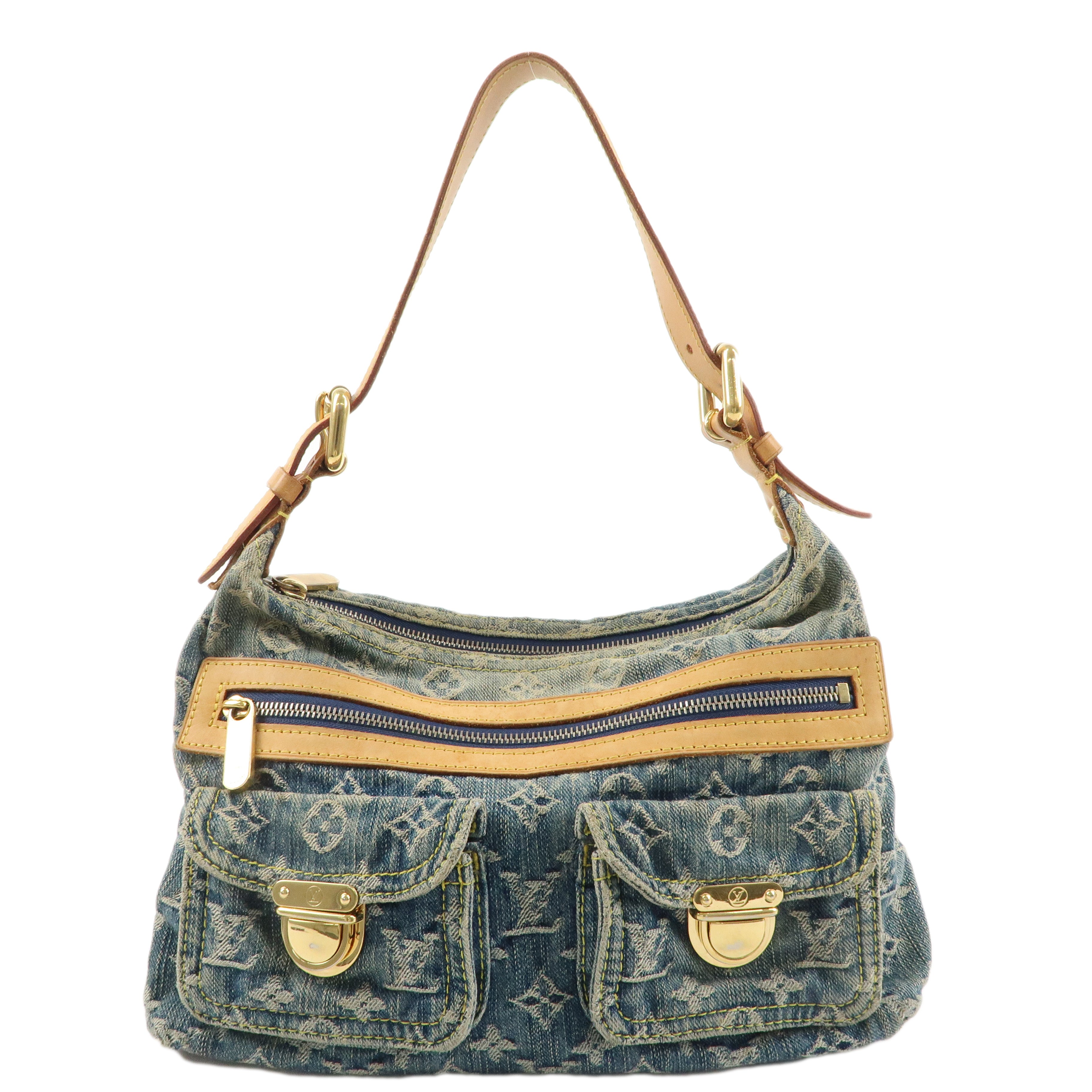 Louis Vuitton Monogram Denim Baggy PM Shoulder Bag M95049