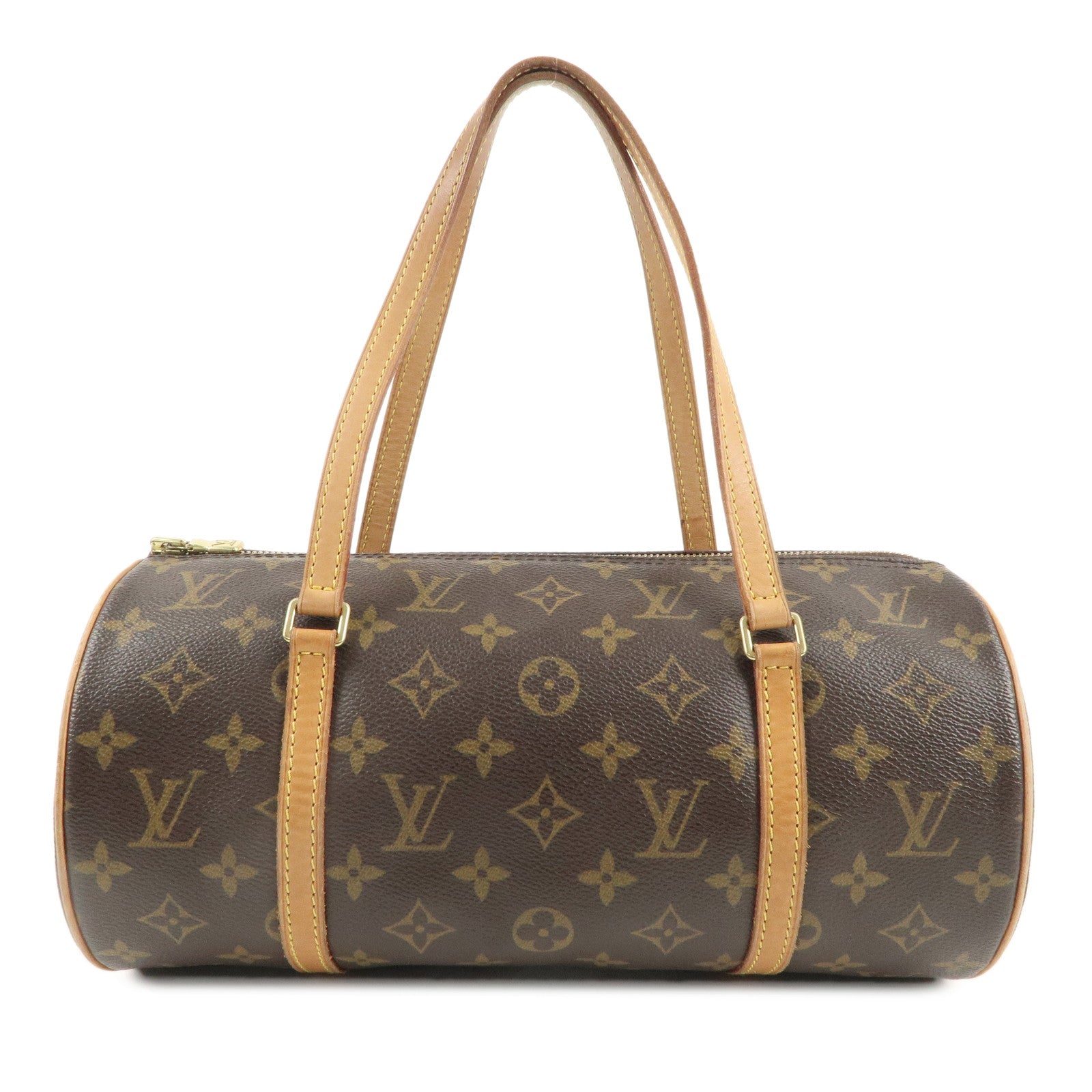 Louis Vuitton Monogram Papillon 30 Hand Bag Brown M51385