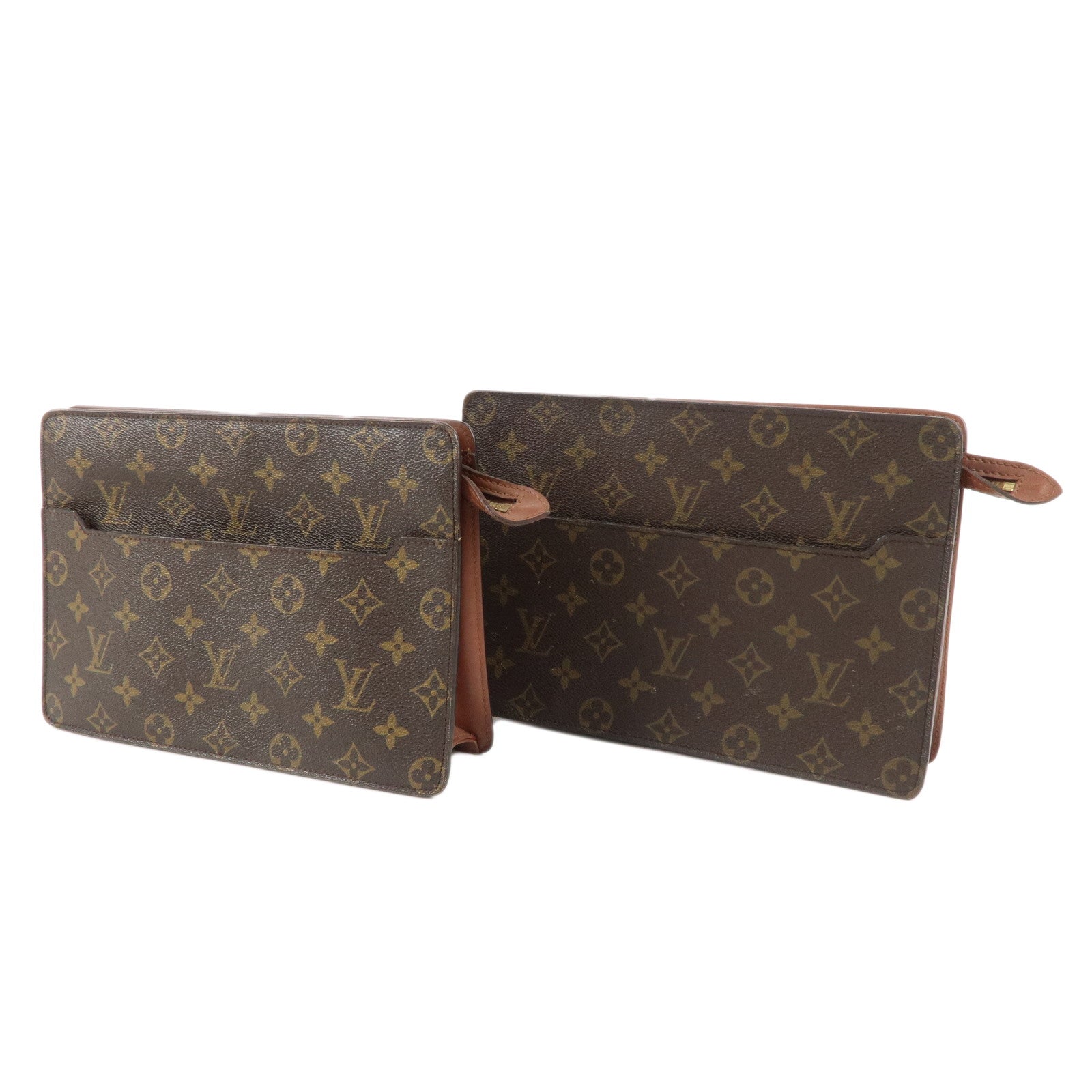 Louis Vuitton Set of 2 Monogram Pochette Homme Clutch Bag M51795