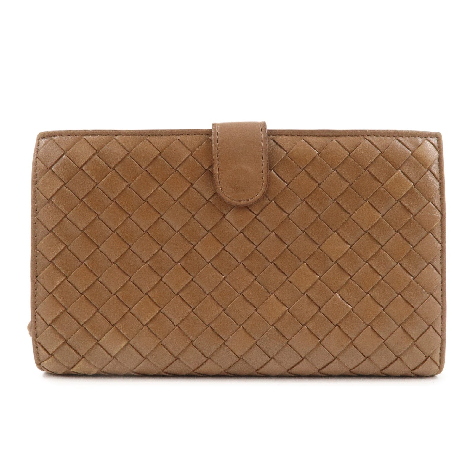 BOTTEGA VENETA Intrecciato Leather Bi-fold Long Wallet 114074