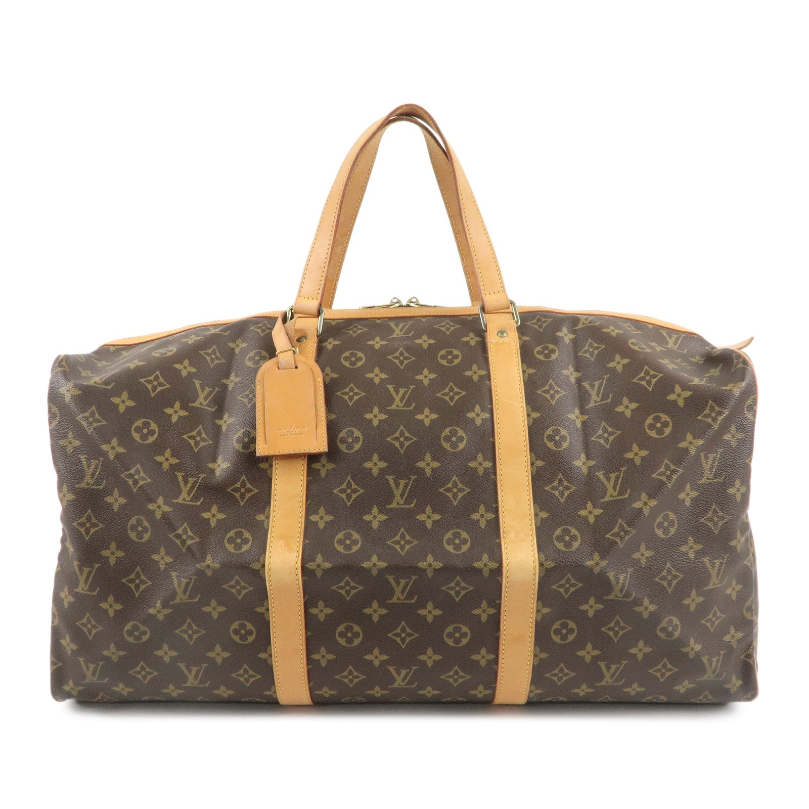 Louis Vuitton Monogram Sac Souple 55 Boston Bag Brown M41622