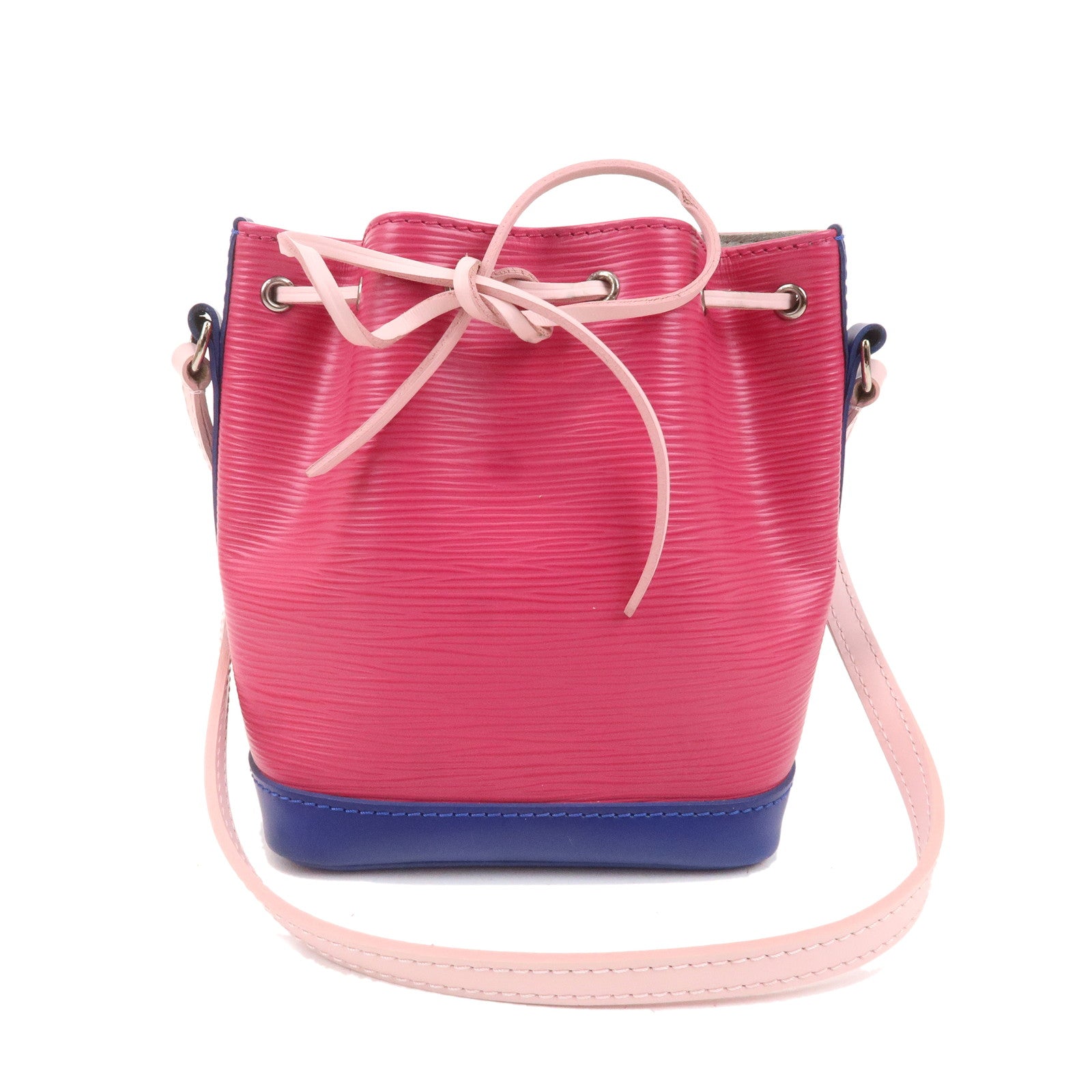 Louis Vuitton Epi Nano Noe Shoulder Bag Pink Blue M42502