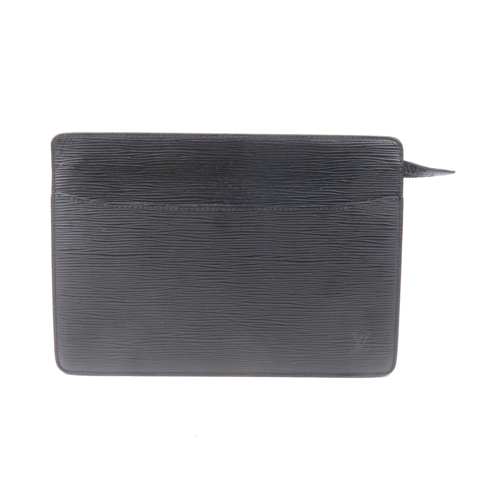 Louis-Vuitton-Epi-Pochette-Homme-Clutch-Bag-Noir-Black-M52522