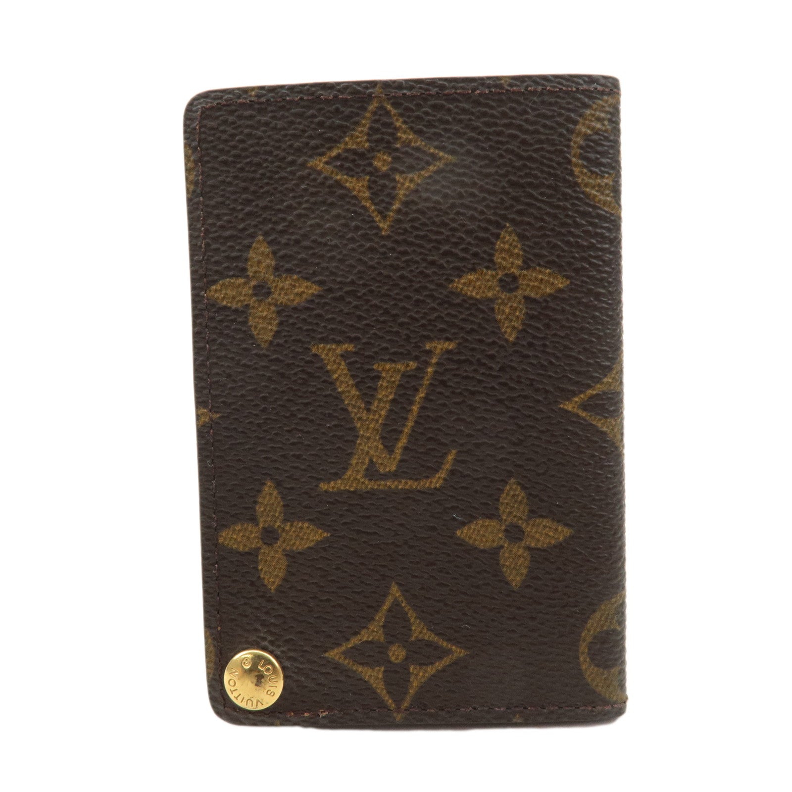 Louis Vuitton Monogram Porte Cartes Credit Pression Brown M60937