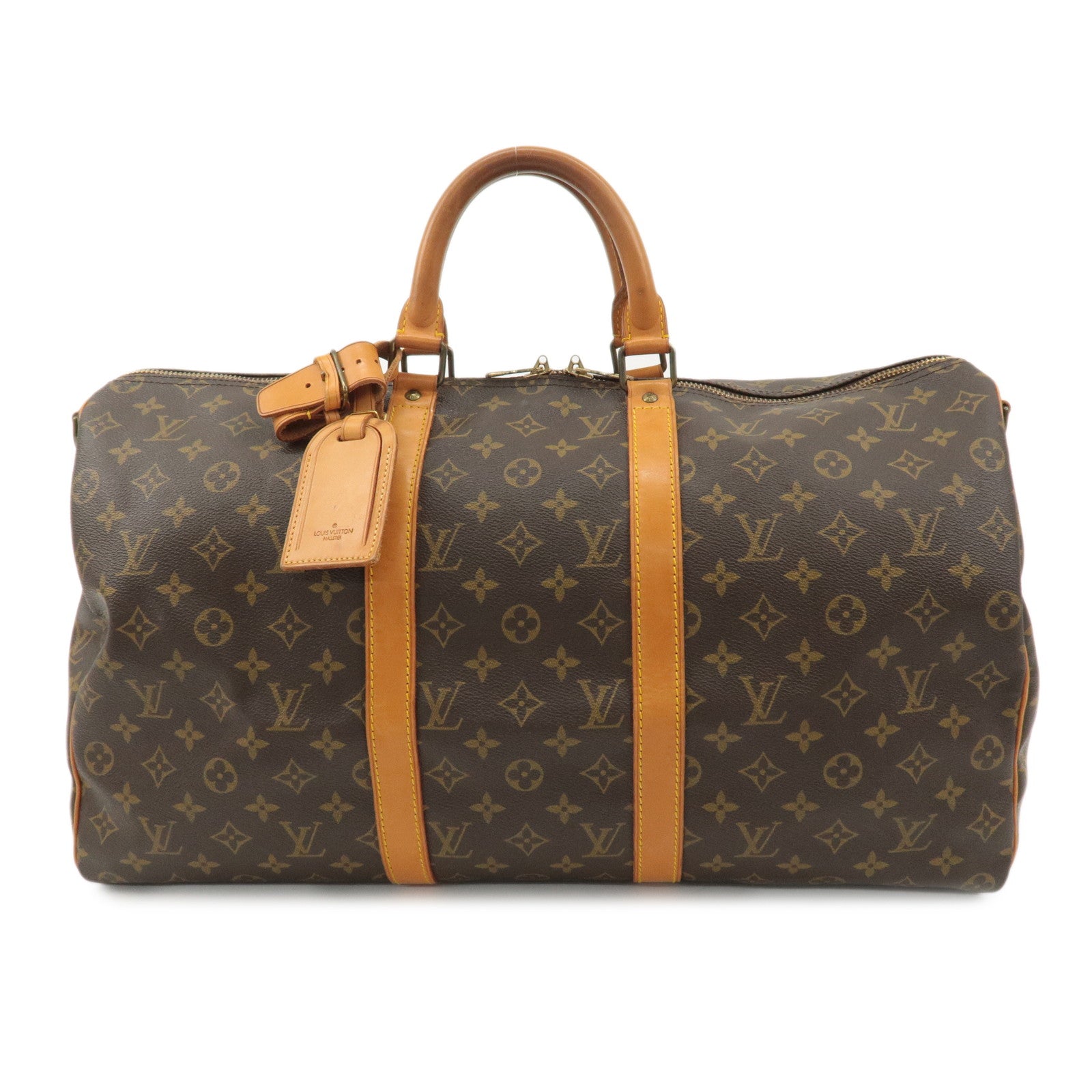 Louis Vuitton Monogram Keep All Bandouliere 50 Boston Bag M41416