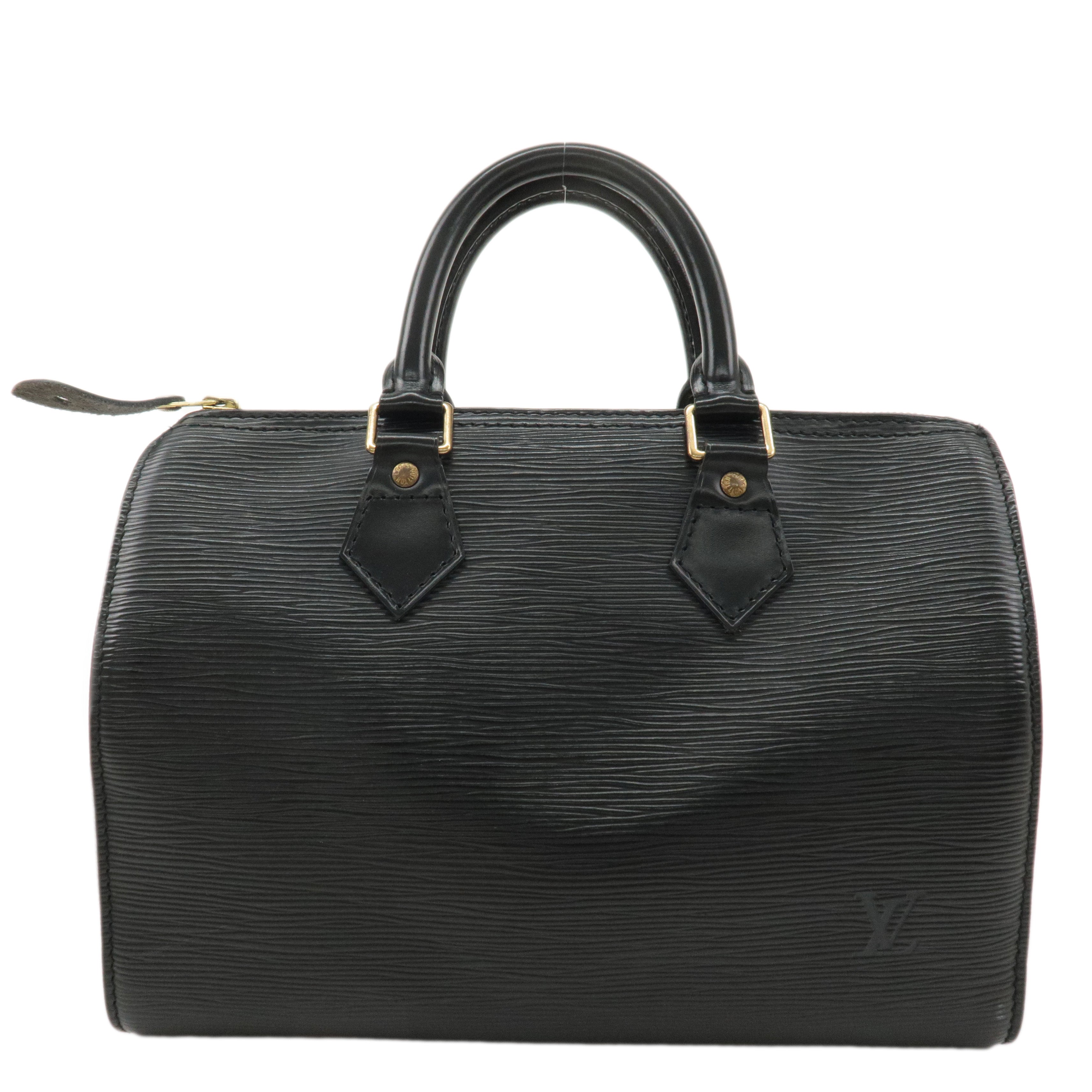 Louis Vuitton Epi Speedy 30 Leather Hand Bag Black Noir M59022