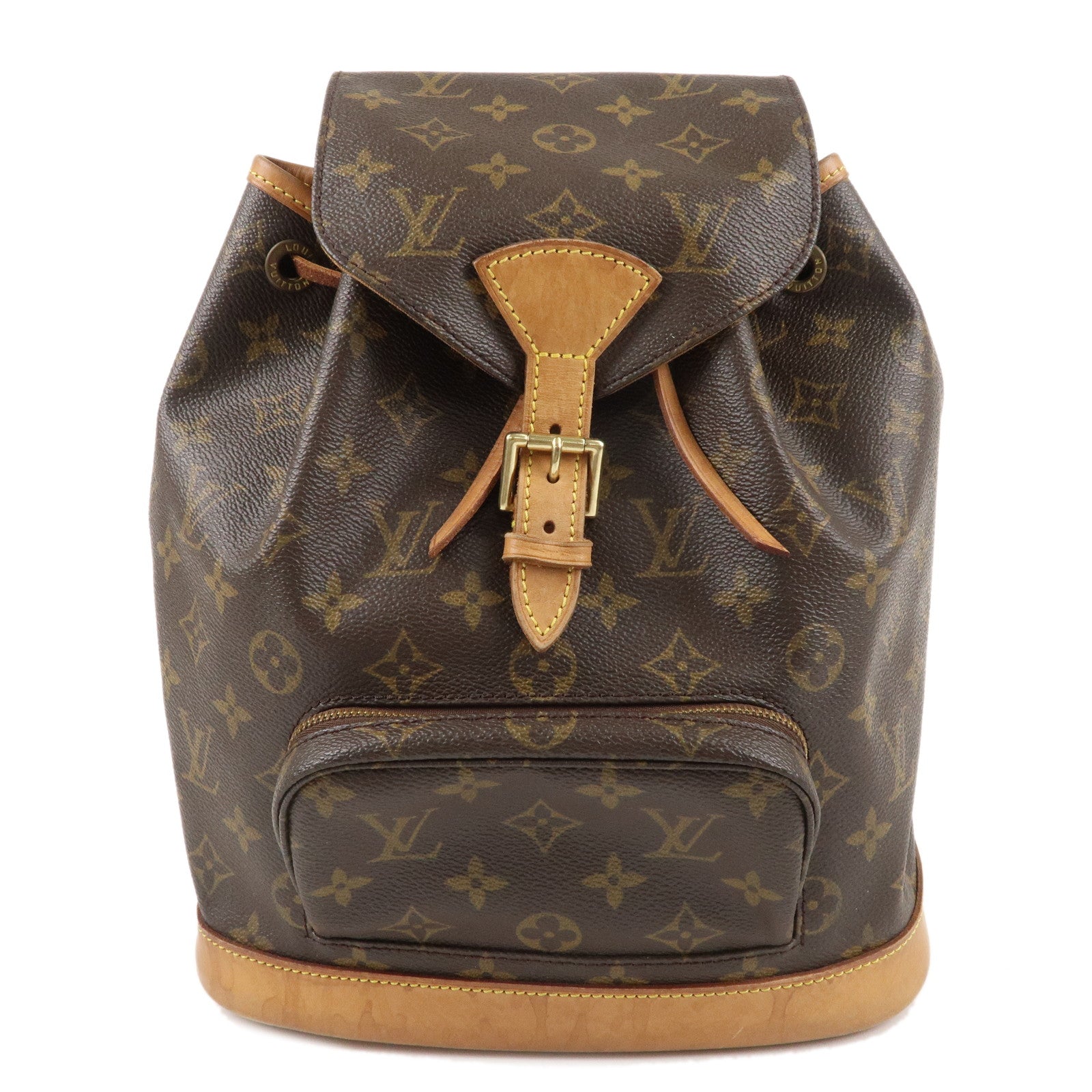 Louis Vuitton Monogram Montsouris MM Back Pack Bag Brown M51136