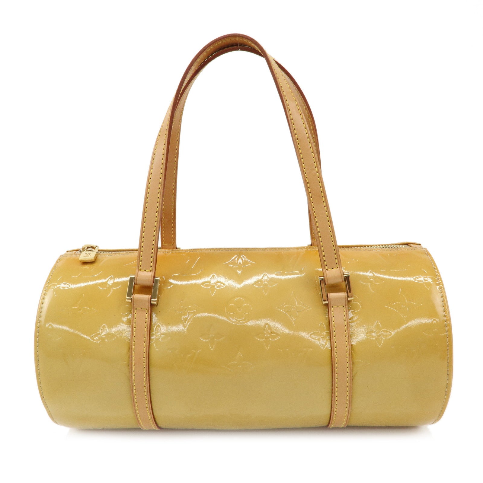 Louis-Vuitton-Monogram-Vernis-Bedford-Hand-Bag-Beige-M91006