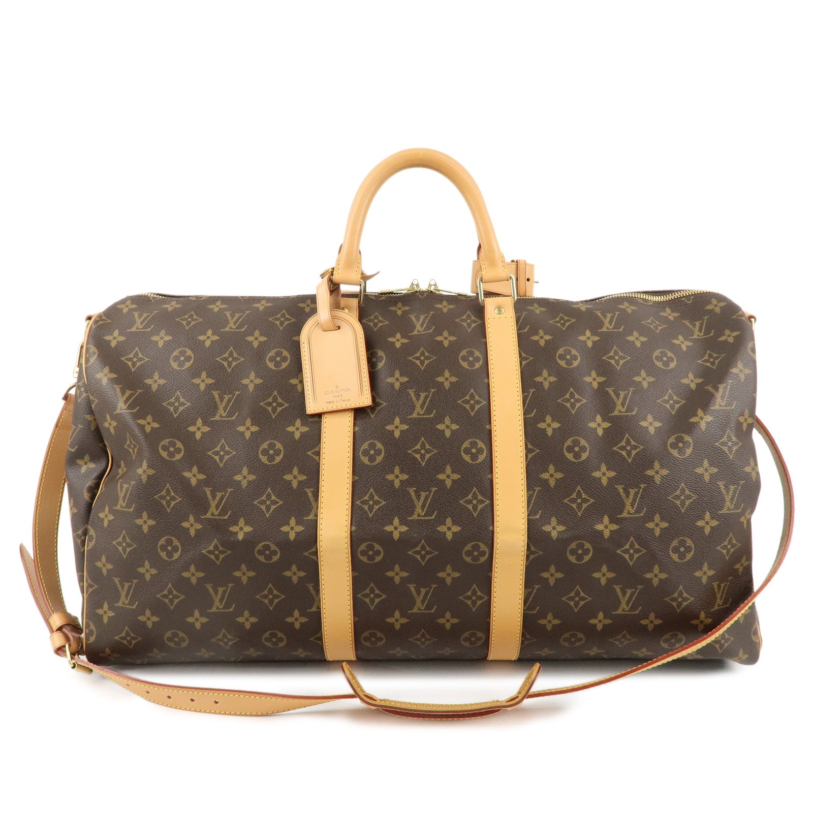 Louis-Vuitton-Monogram-Keep-All-Bandouliere-55-Boston-Bag-M41414