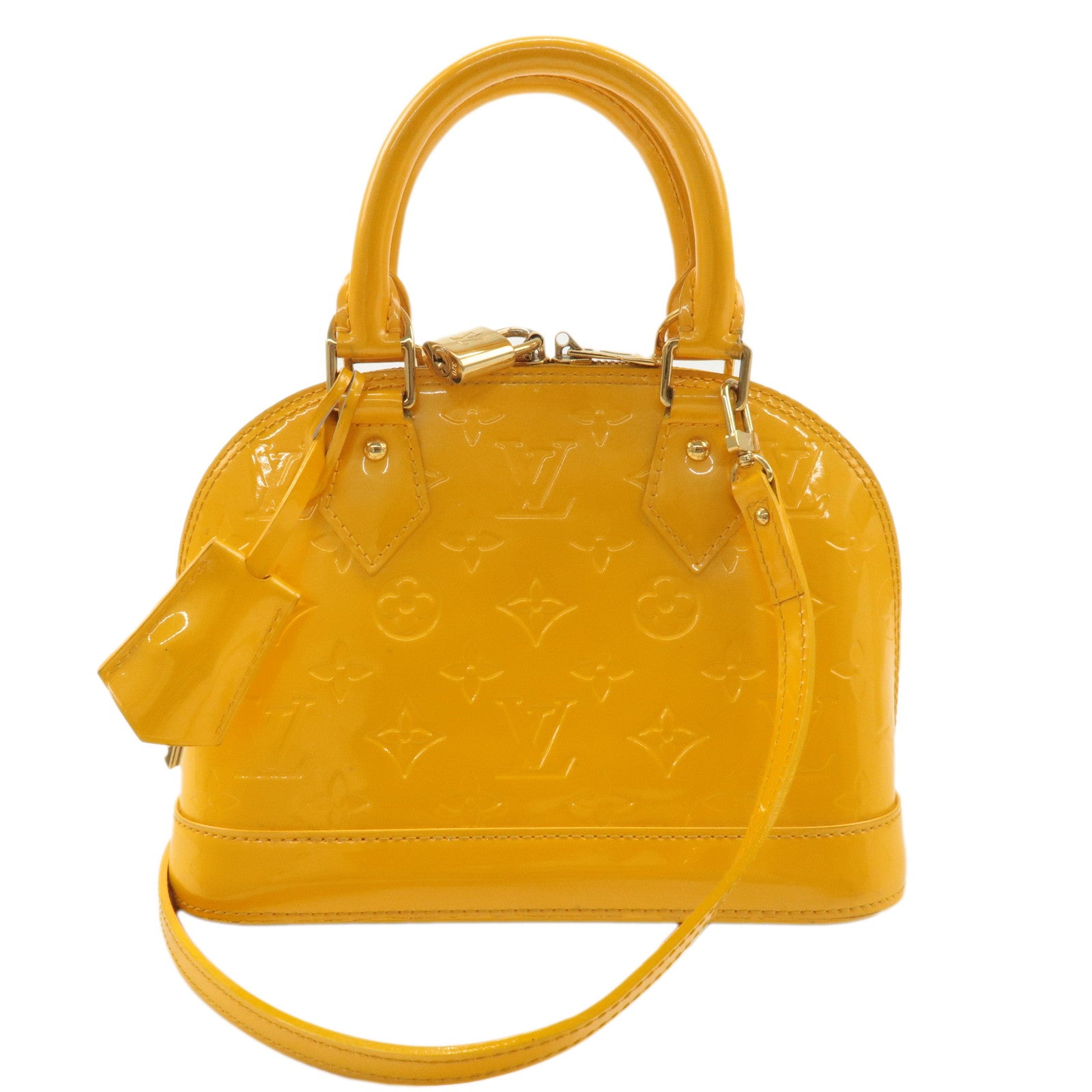 Louis-Vuitton-Monogram-Vernis-Alma-BB-2Way-Bag-Yellow-M91697