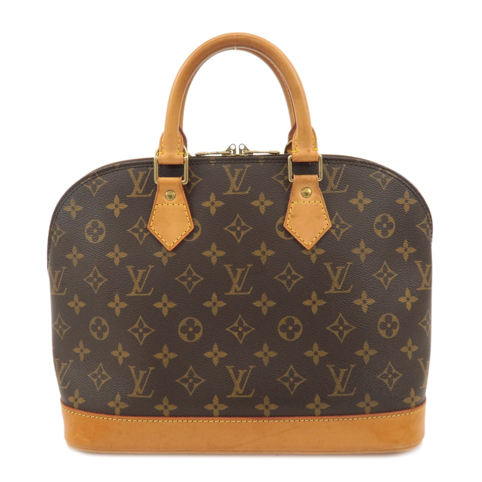 Louis Vuitton Monogram Alma Hand Bag Brown M51130