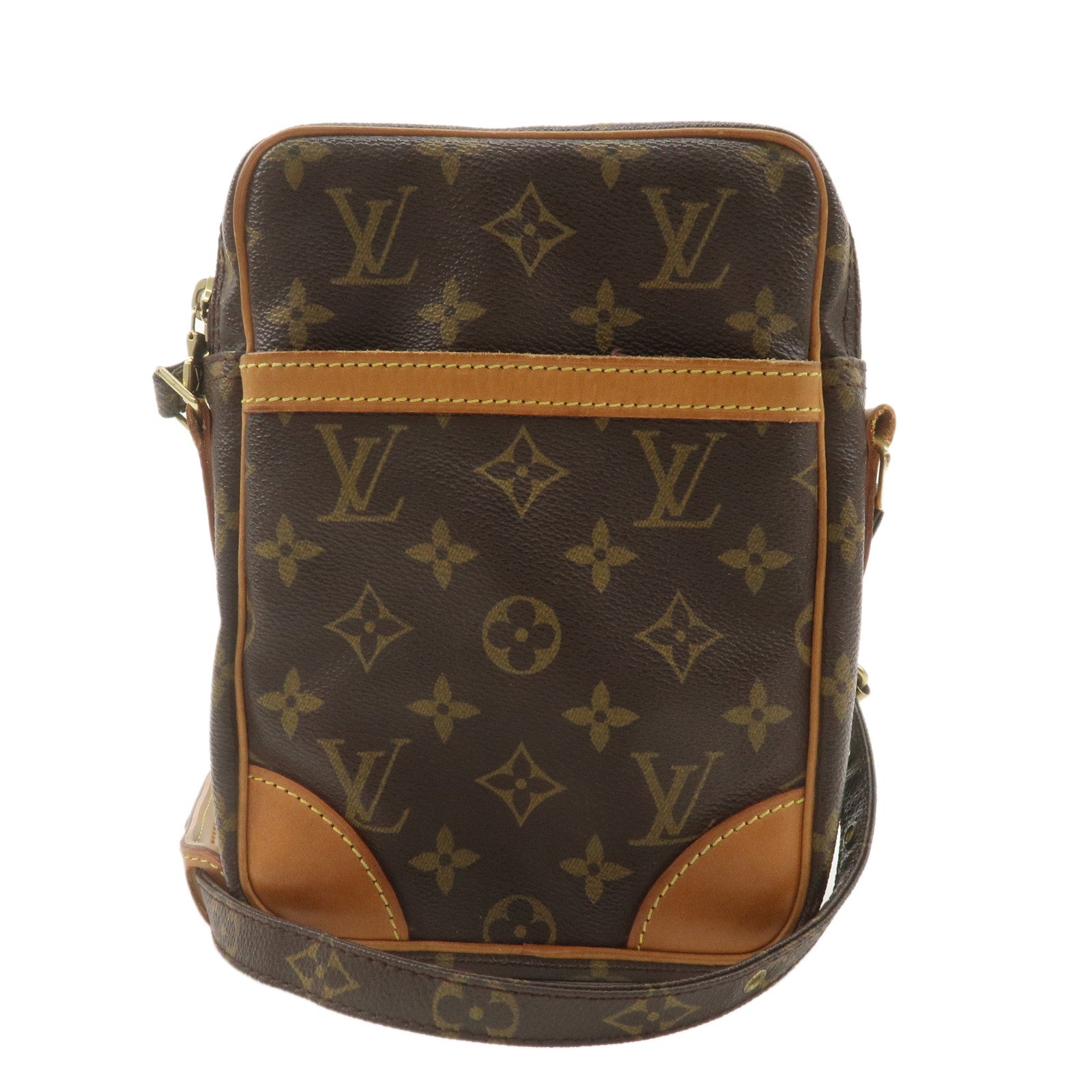 Louis-Vuitton-Monogram-Danube-Shoulder-Bag-Brown-M45266