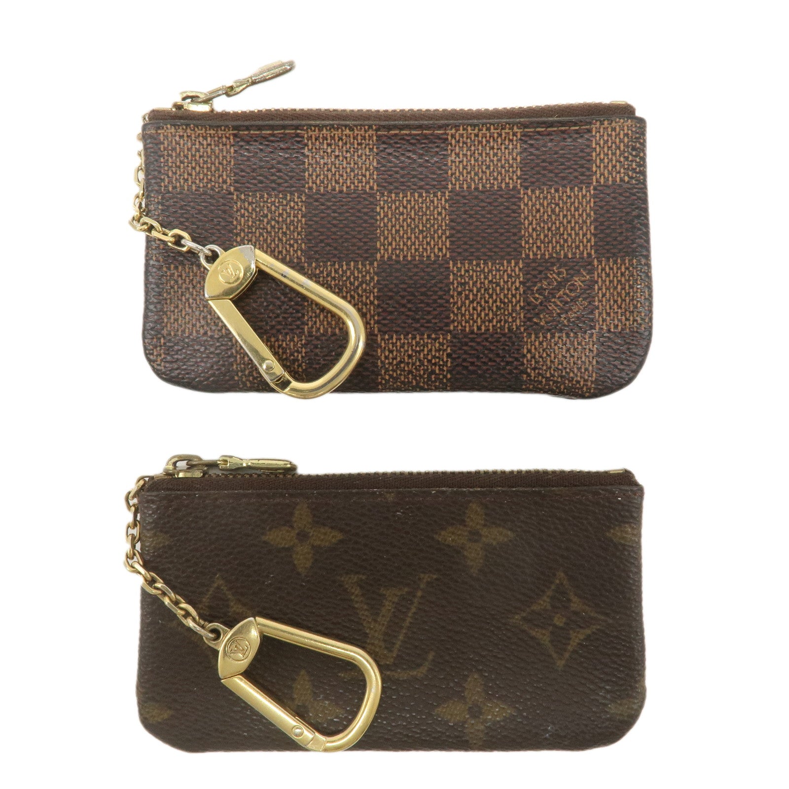 Louis-Vuitton-Monogram-Damier-Set-of-2-Pochette-Cles-N62658-M62650