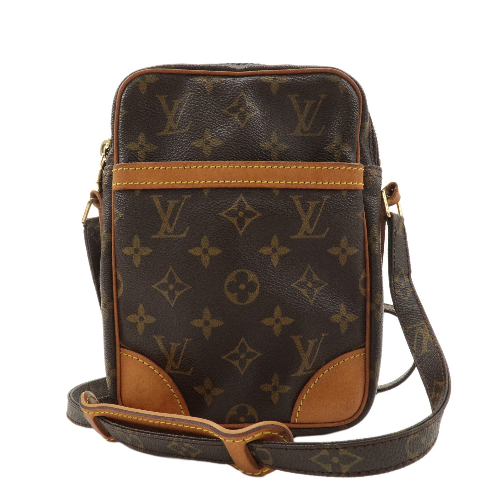 Louis-Vuitton-Monogram-Danube-Shoulder-Bag-Brown-M45266