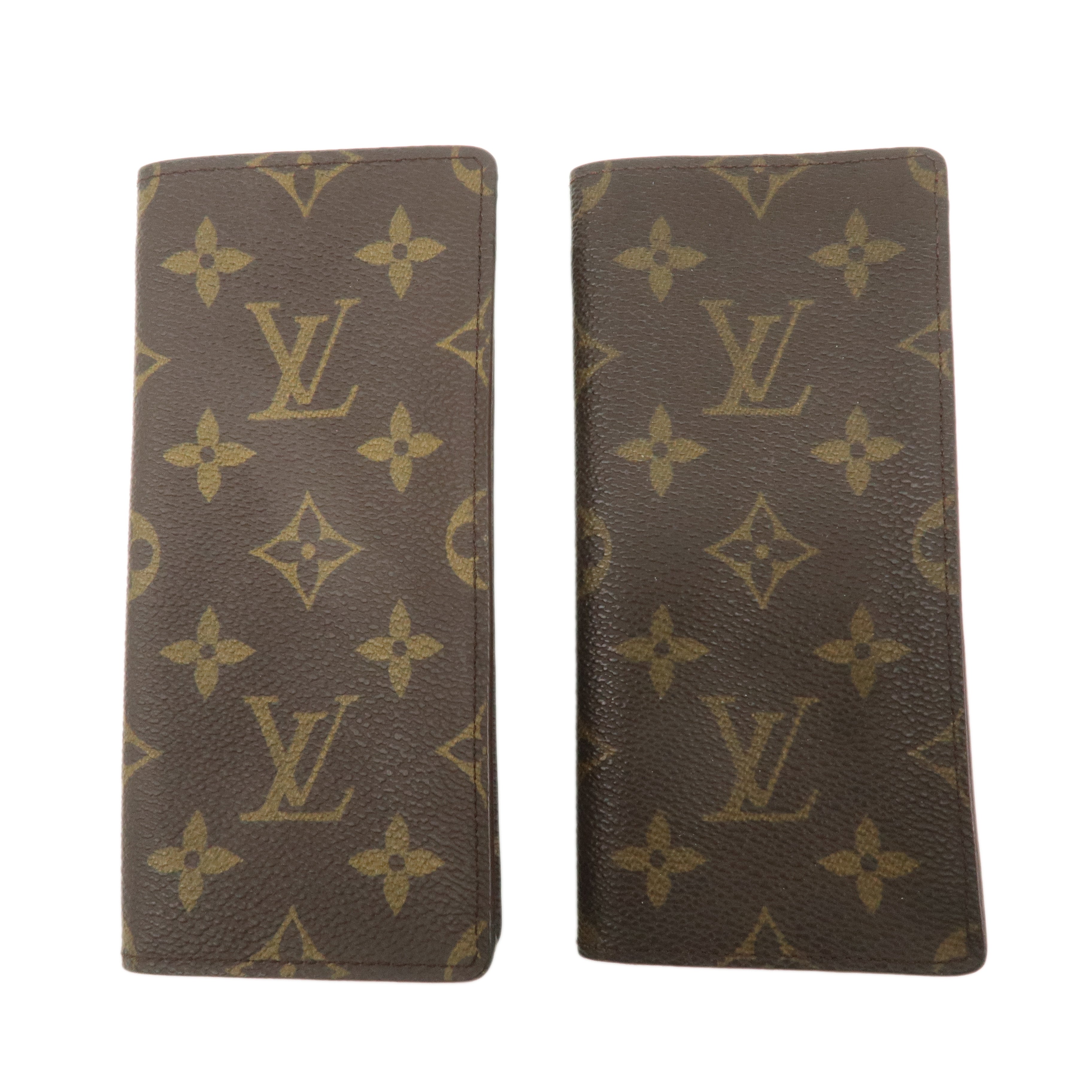 Louis Vuitton Monogram Set of2 Etui a lunettes Glasses Case M62962