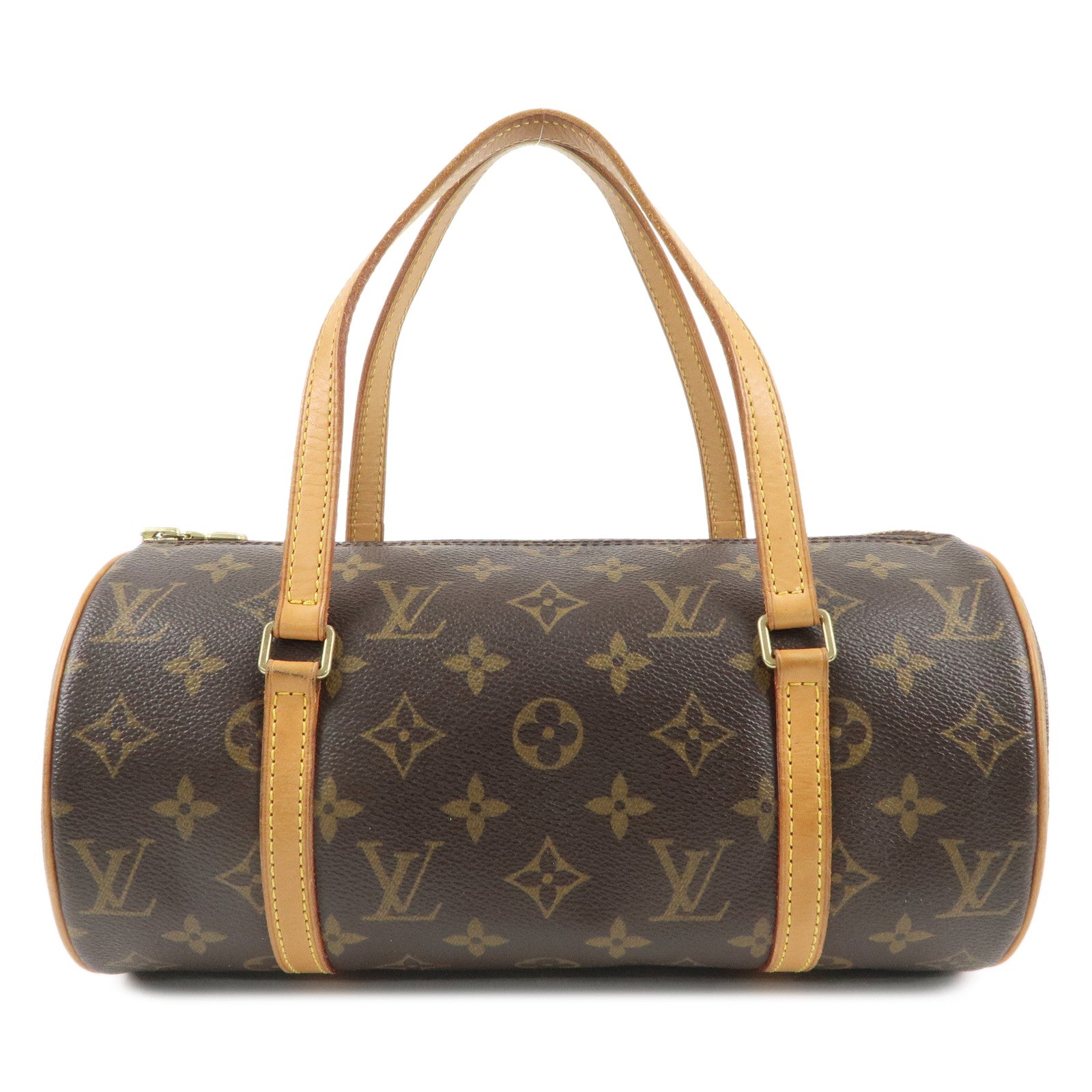 Louis Vuitton Monogram Papillon 26 Hand Bag Brown M51386