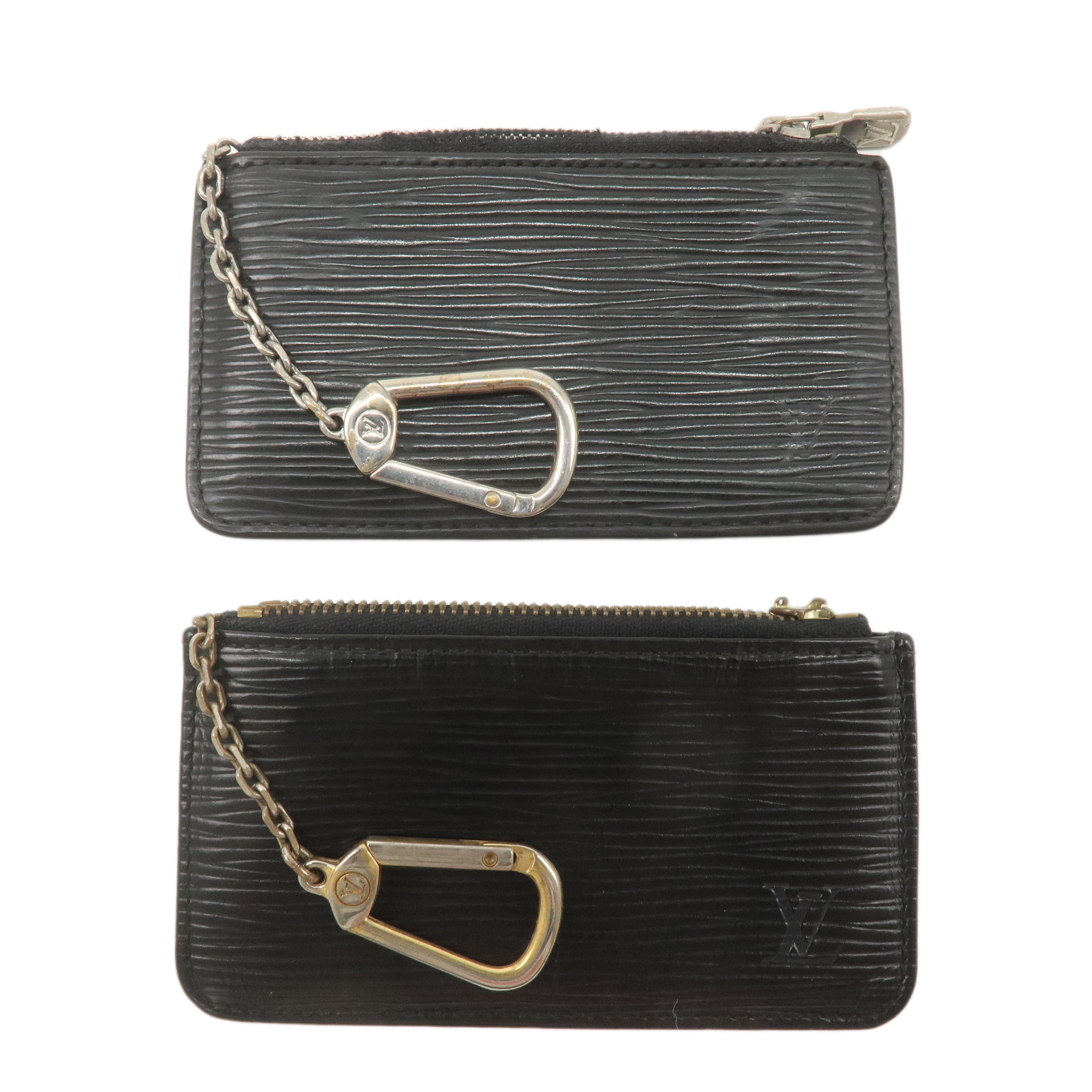 Louis Vuitton Epi Set of 2 Pochette Cles Coin Case Black M63802