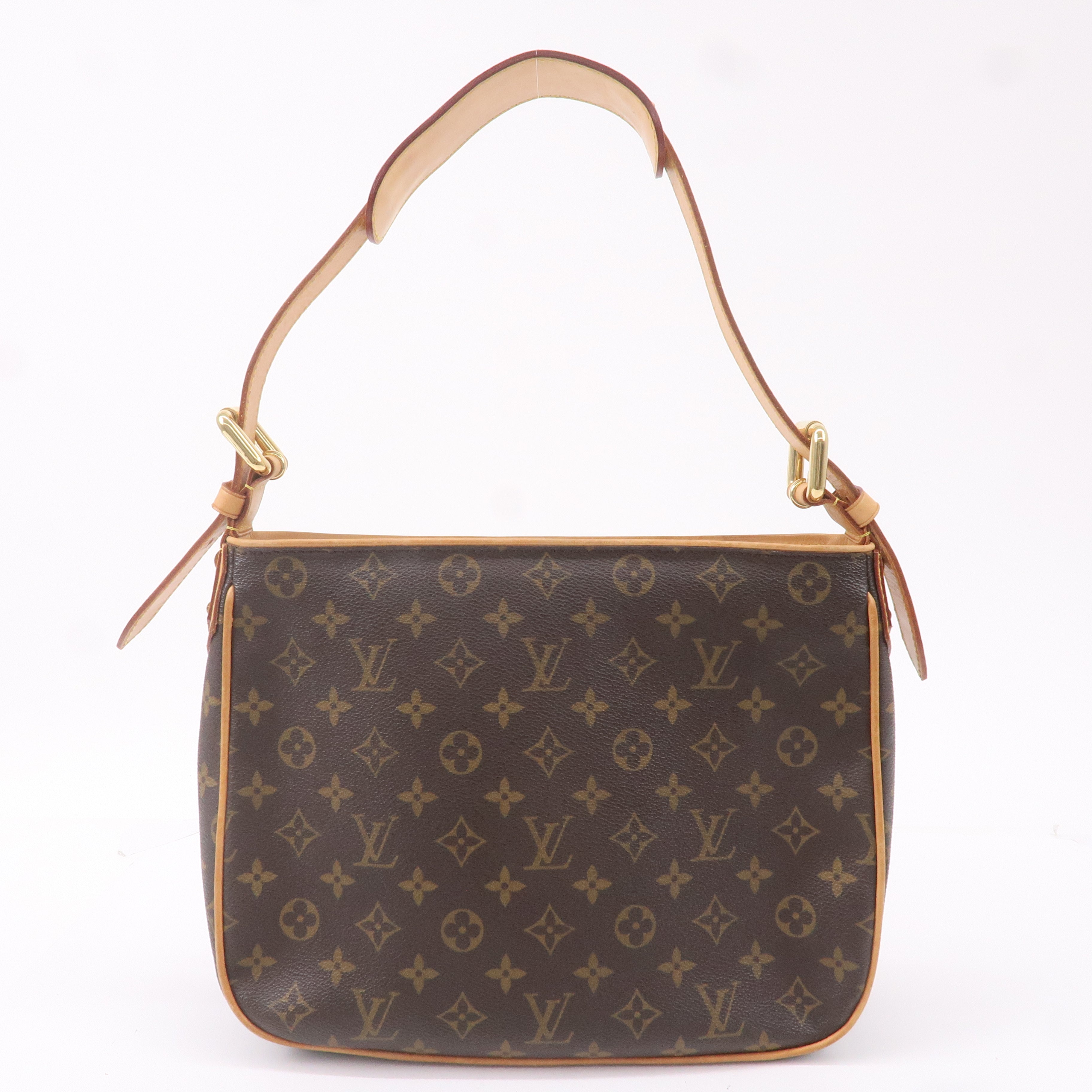 Louis Vuitton Monogram Hudson GM Shoulder Bag Brown M40045