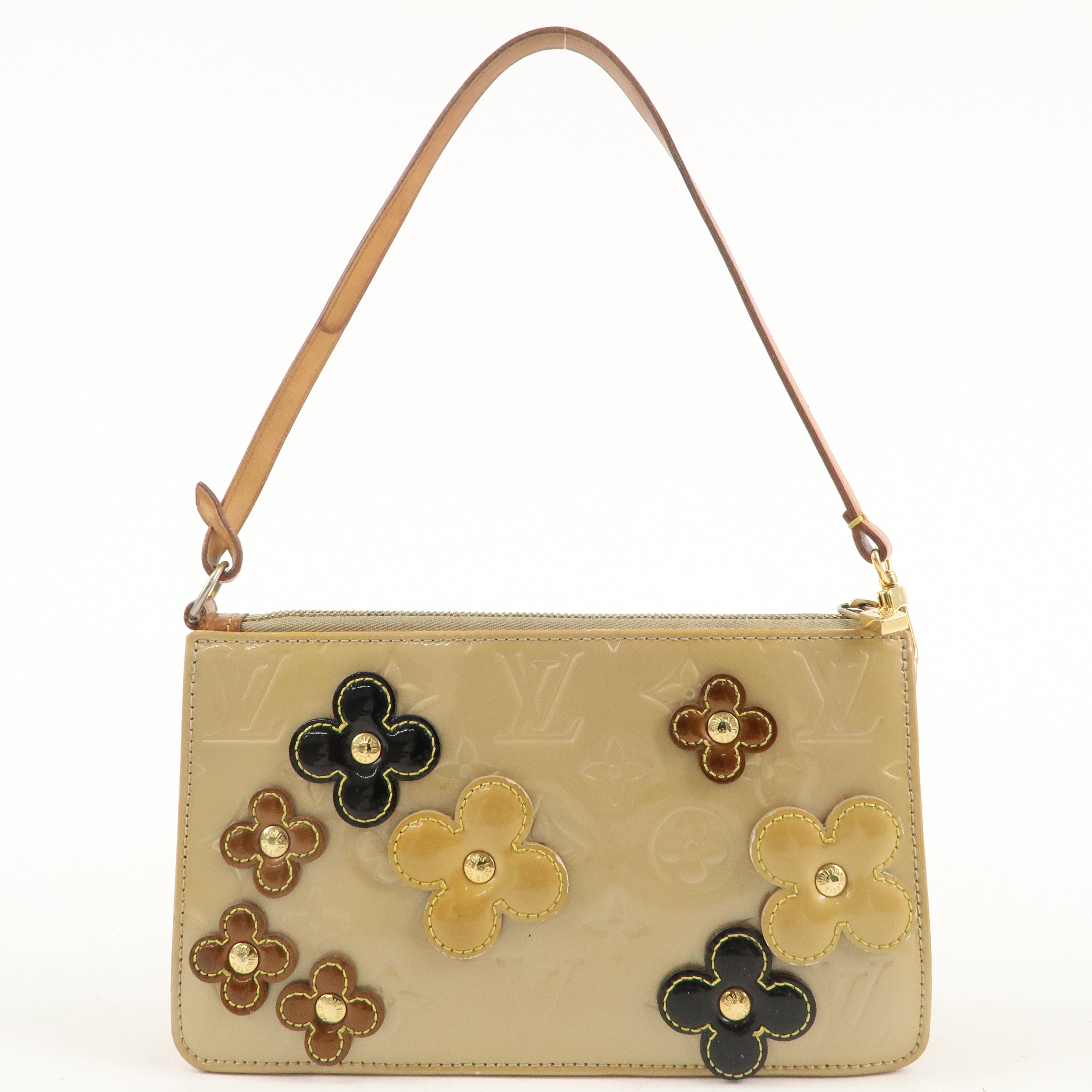 Louis Vuitton Monogram Vernis Flower Lexington Hand Bag M92246