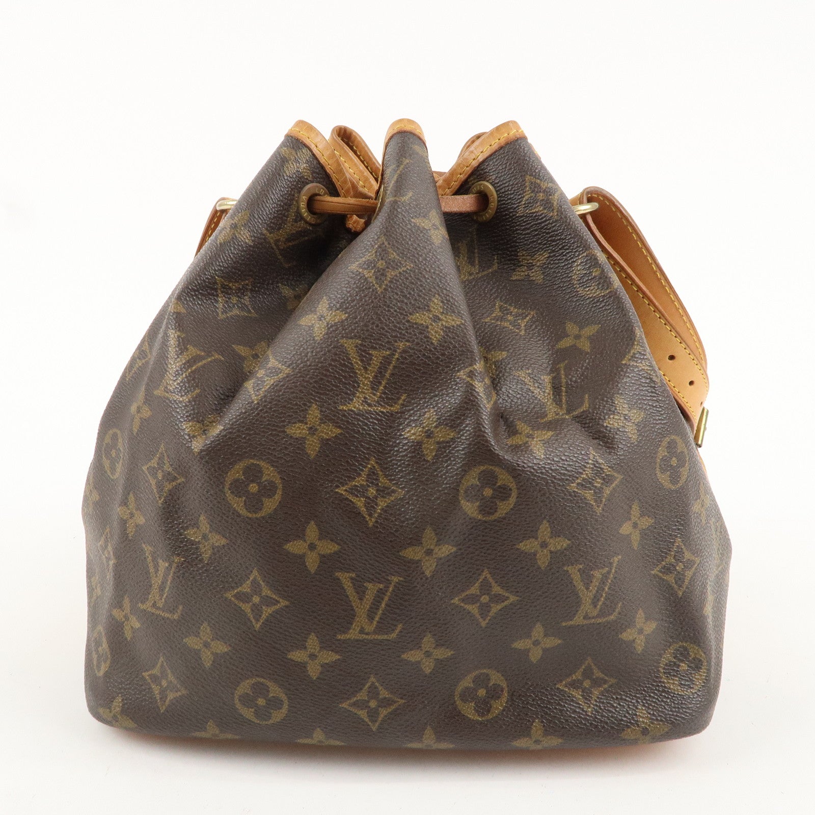 Louis Vuitton Monogram Petit Noe Shoulder Bag Brown M42226