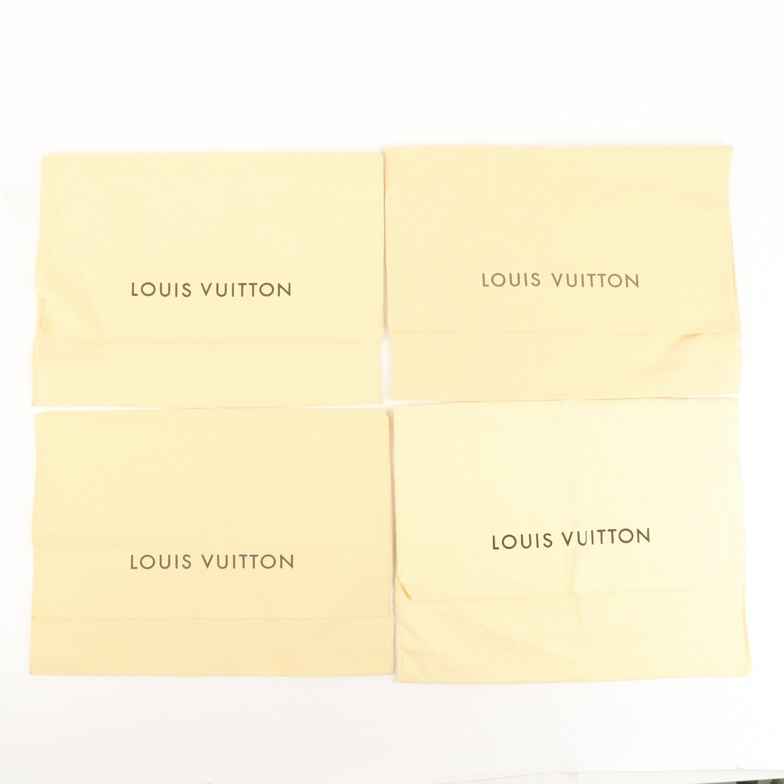 Louis Vuitton Set of 10 Storage Bag Dust Bag Flap Type Beige