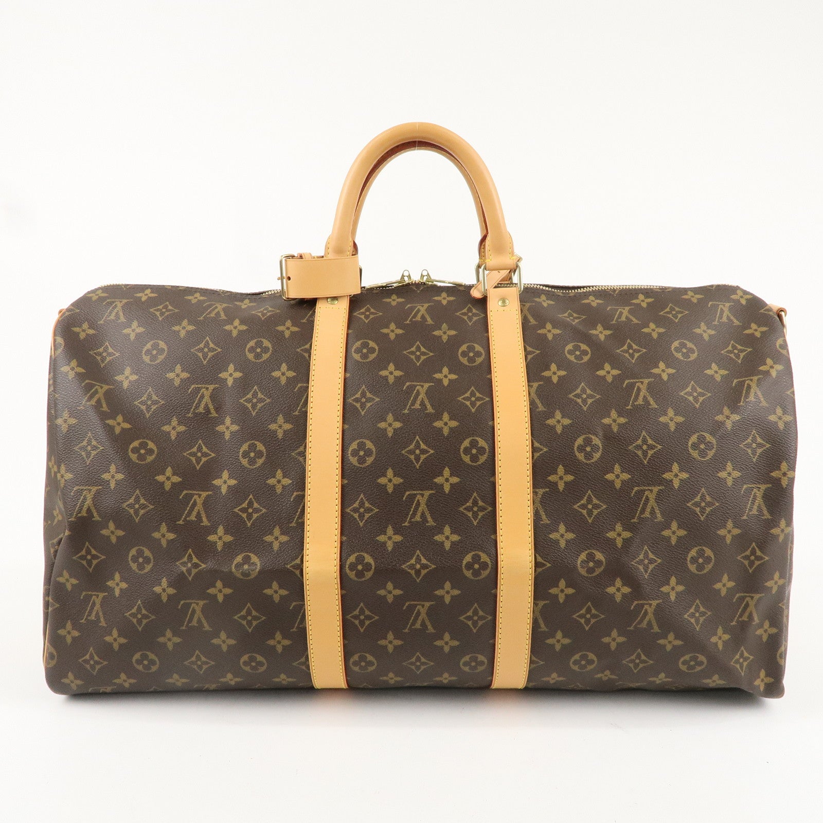 Louis Vuitton Monogram Keep All Bandouliere 55 Boston Bag M41414